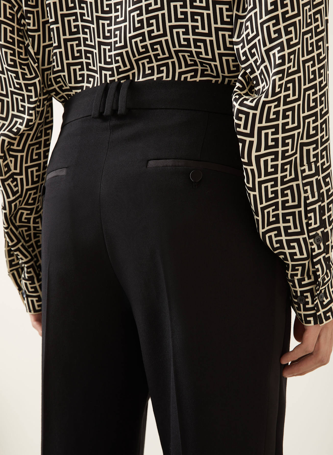 BALMAIN Smoking-Hose Regular Fit: SCHWARZ