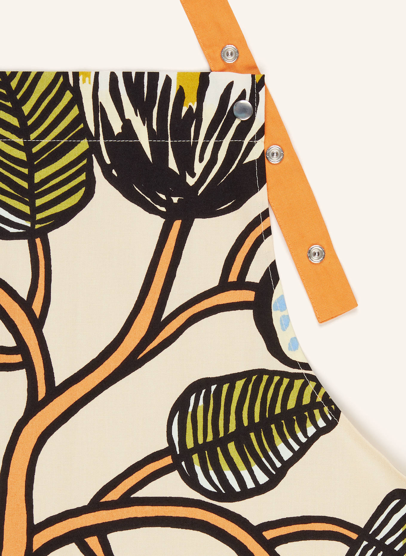 marimekko Schürze TIARA: HELLORANGE / GRÜN / SCHWARZ