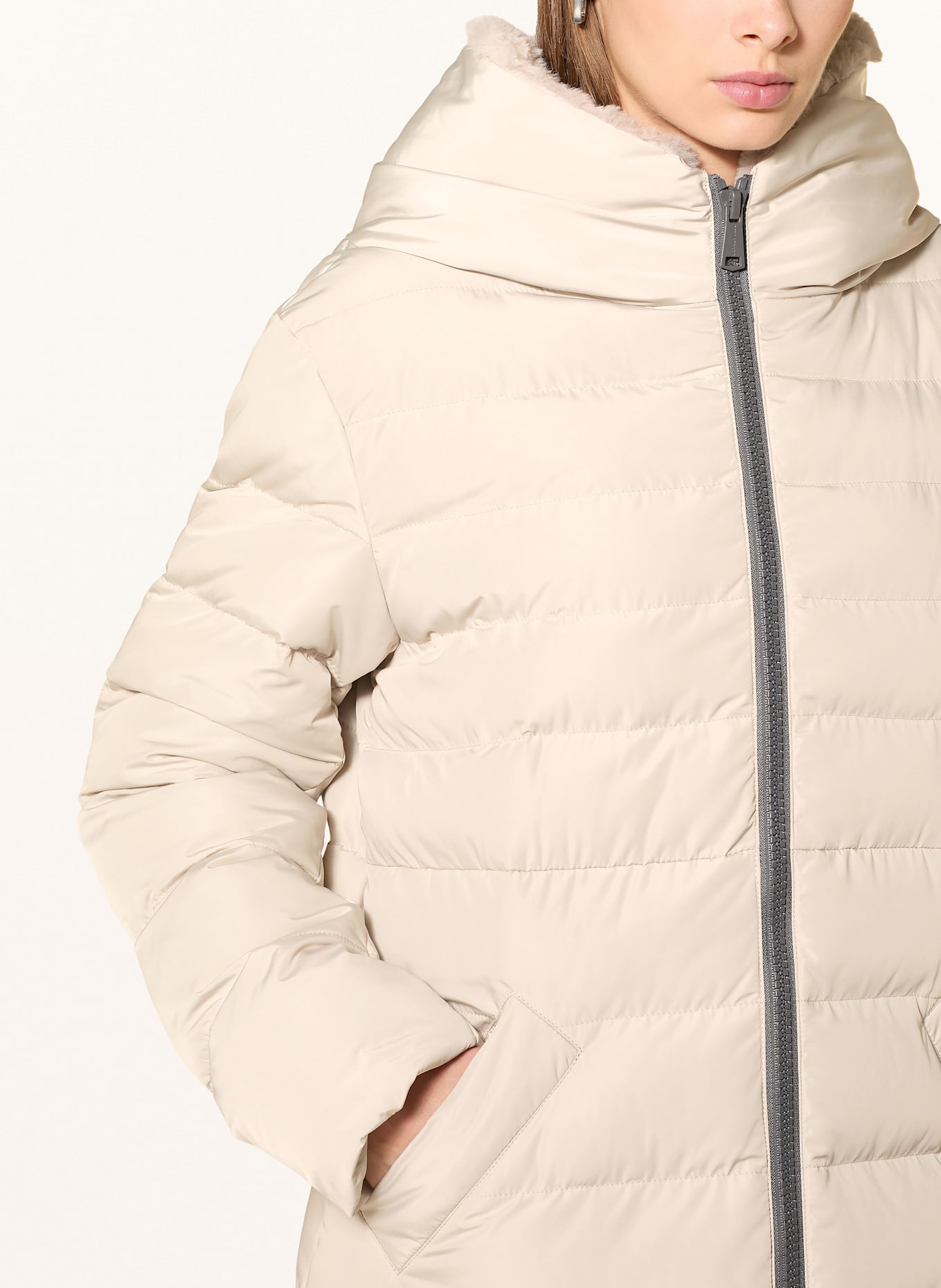 RINO & PELLE Steppmantel: CREME