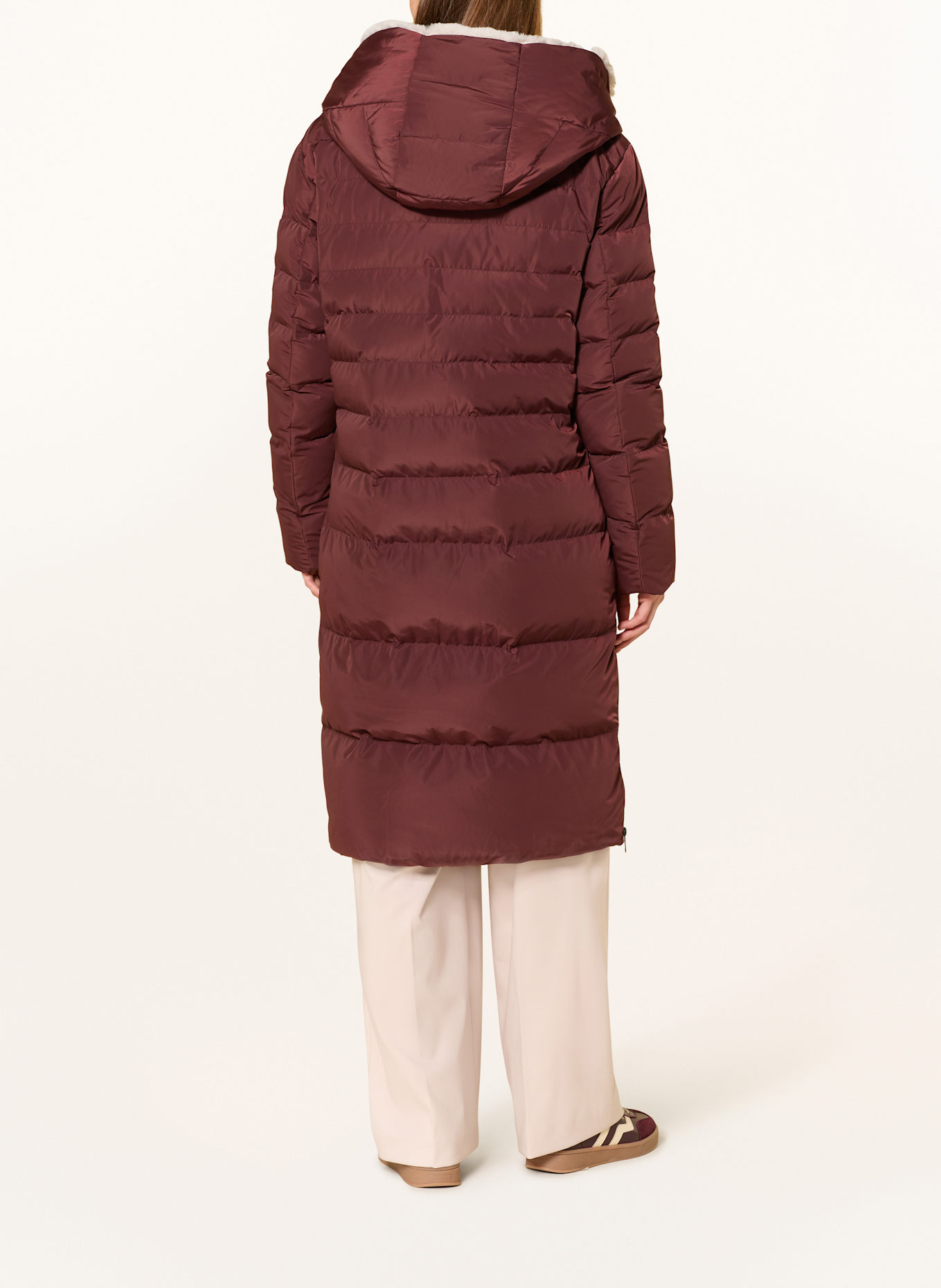 RINO & PELLE Steppmantel: DUNKELROT