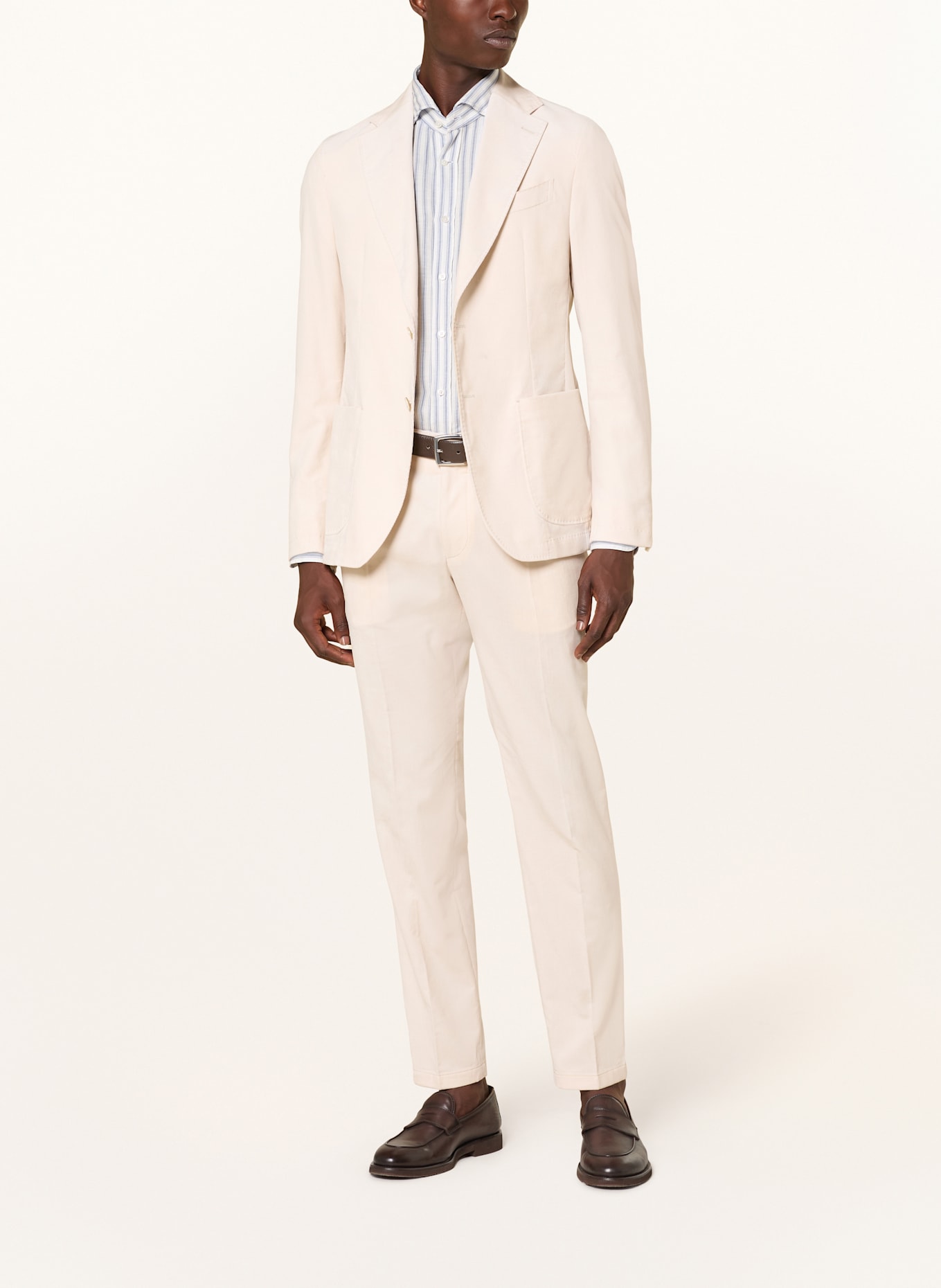 windsor. Anzughose SILVI Shaped Fit aus Cord: 285 Open Beige                 285