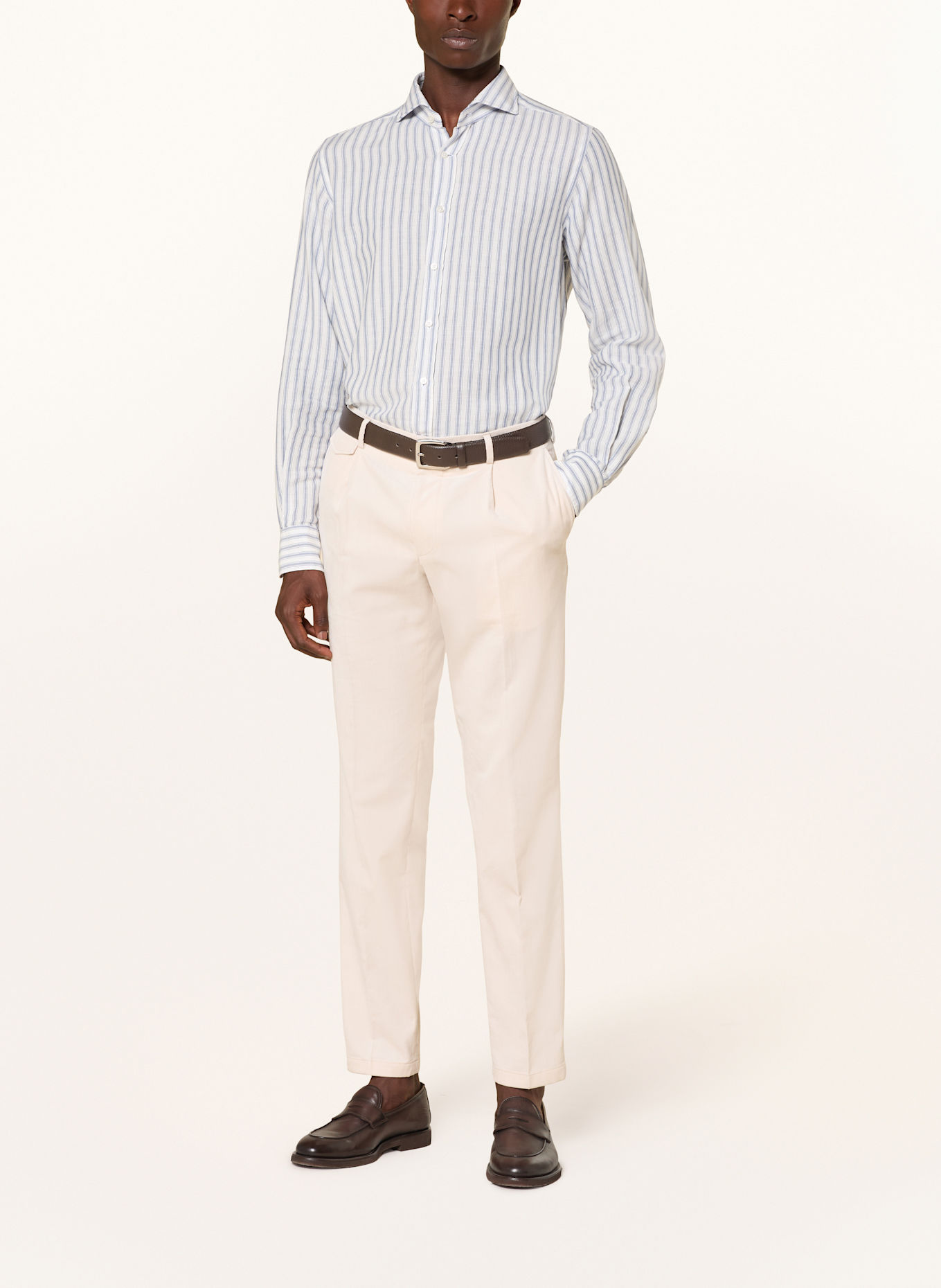 windsor. Anzughose SILVI Shaped Fit aus Cord: 285 Open Beige                 285