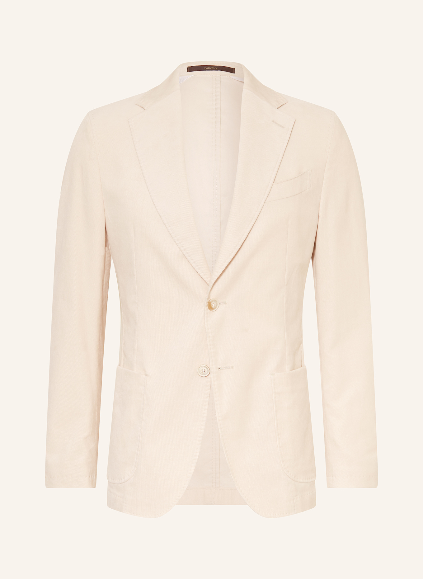 windsor. Anzugsakko GIO Shaped Fit aus Cord: CREME