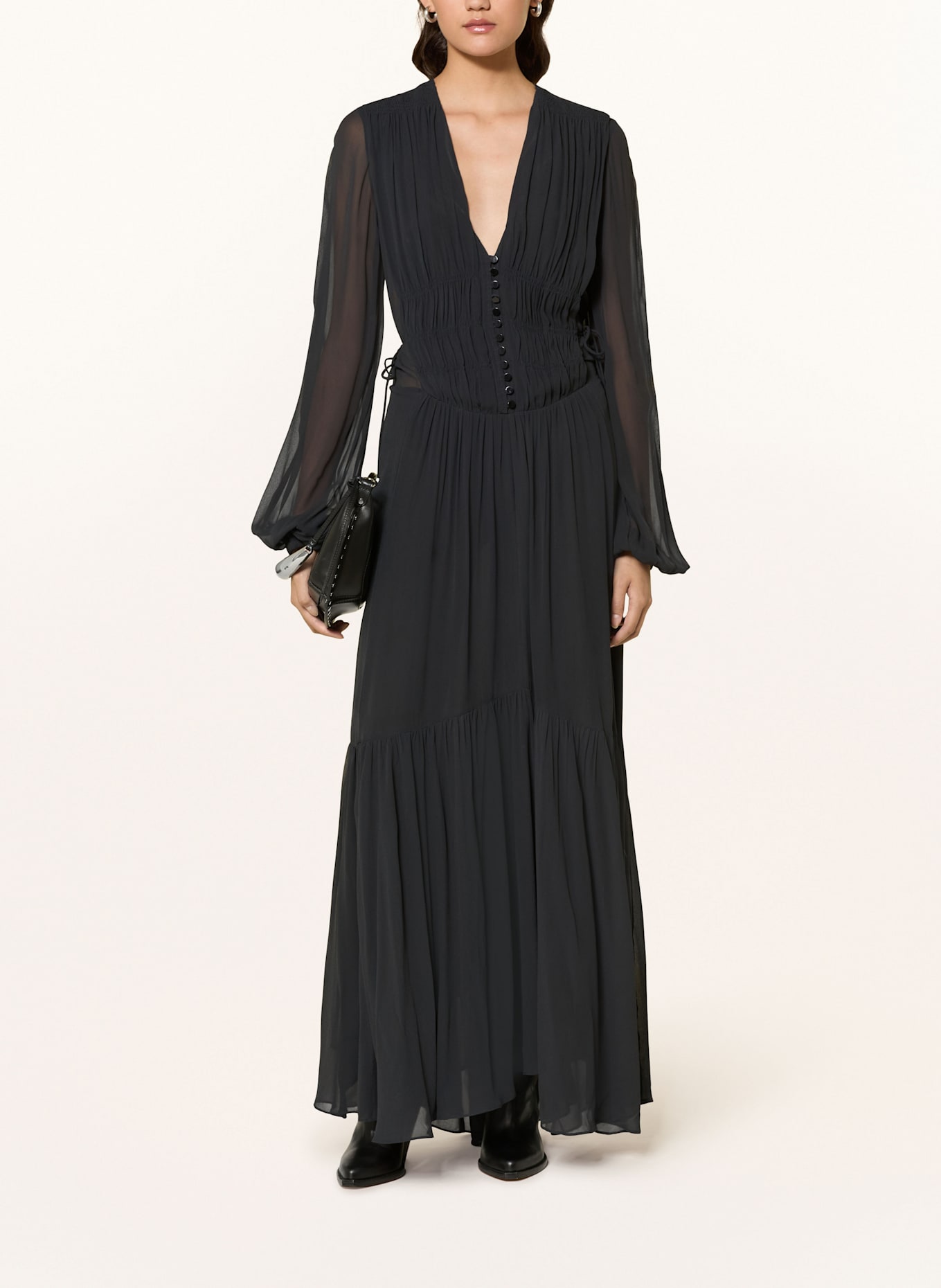 MARANT ÉTOILE Kleid BRIANE: SCHWARZ