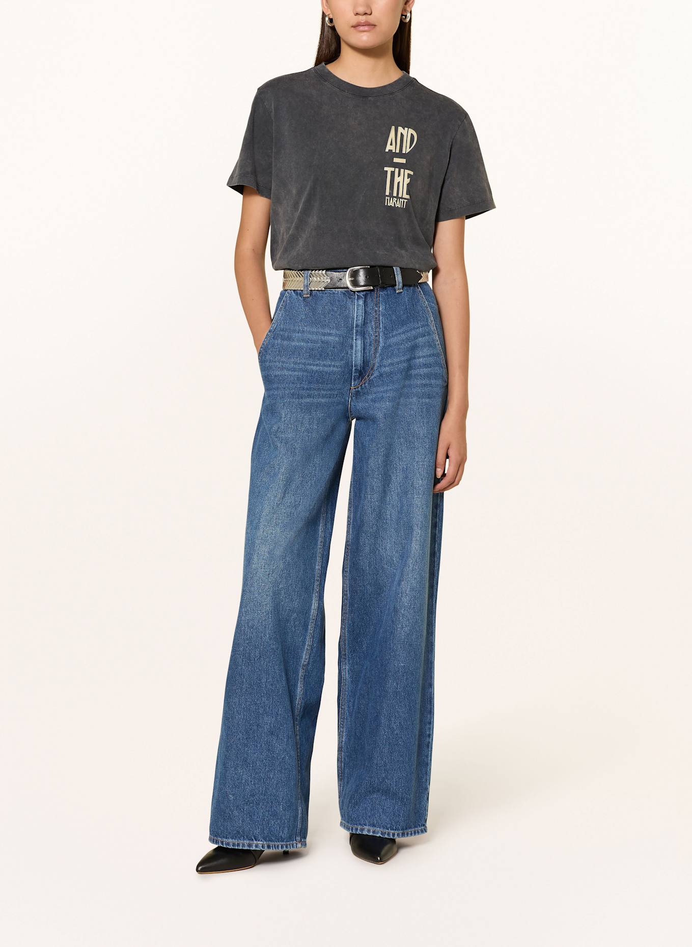 MARANT ÉTOILE T-Shirt ZOELINE: DUNKELGRAU