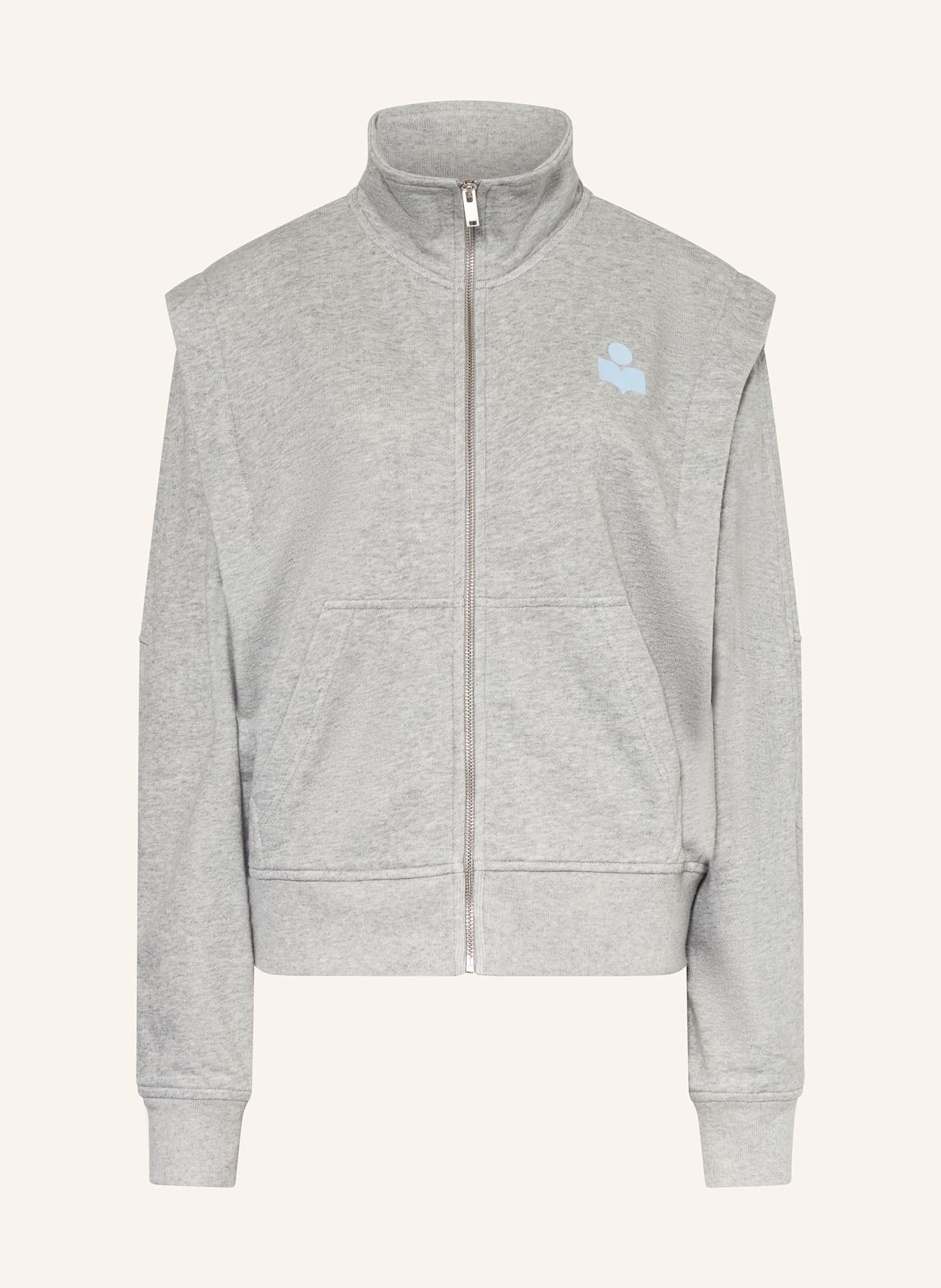 MARANT ÉTOILE Sweatjacke MADILIA: GRAU