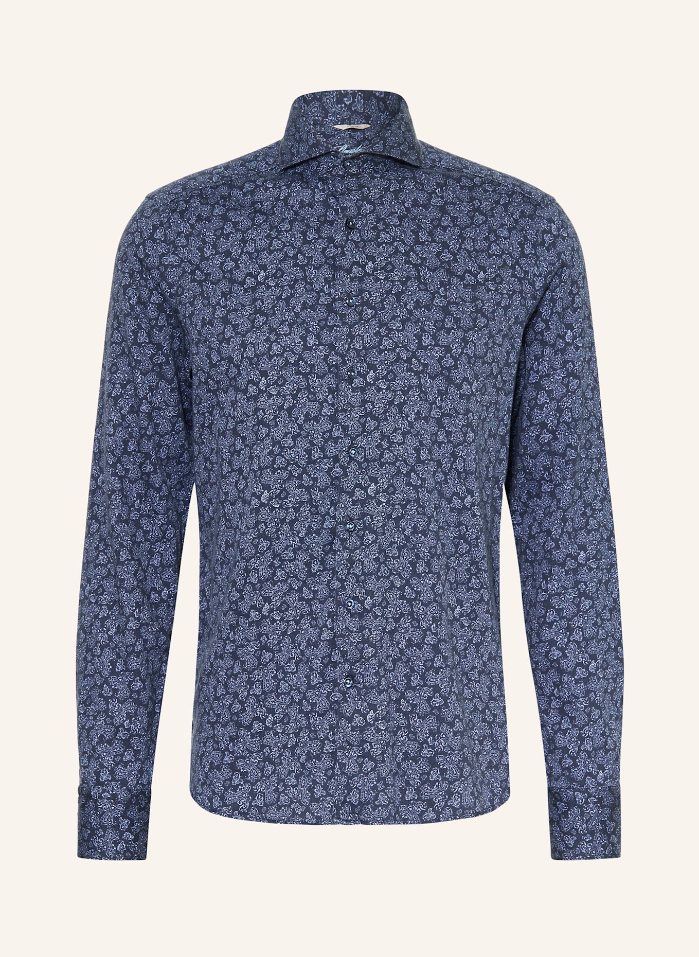 Stenströms Flanellhemd Slim Fit: DUNKELBLAU / BLAU