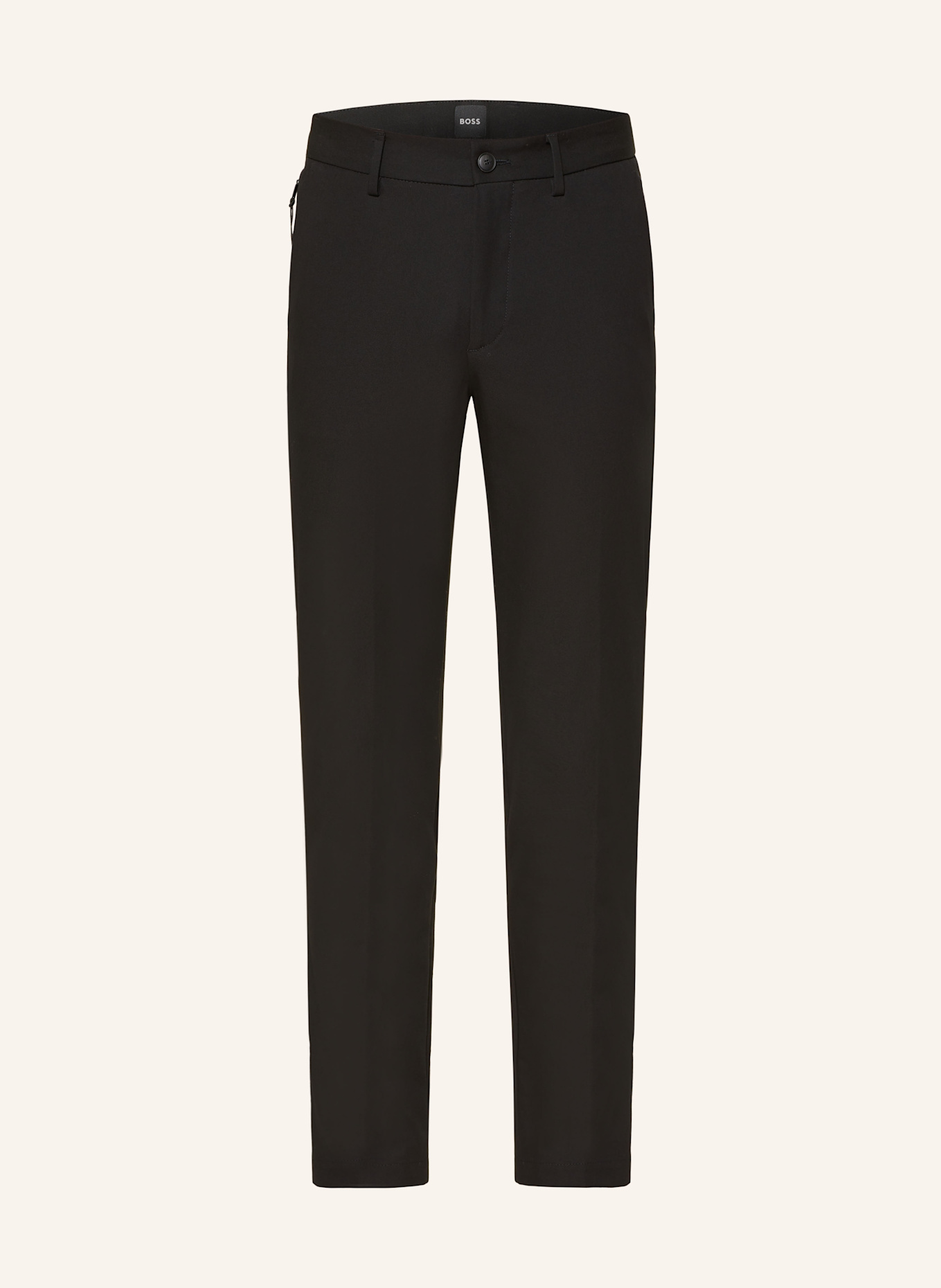 BOSS Chino kalhoty KAITON Slim Fit: ČERNÁ