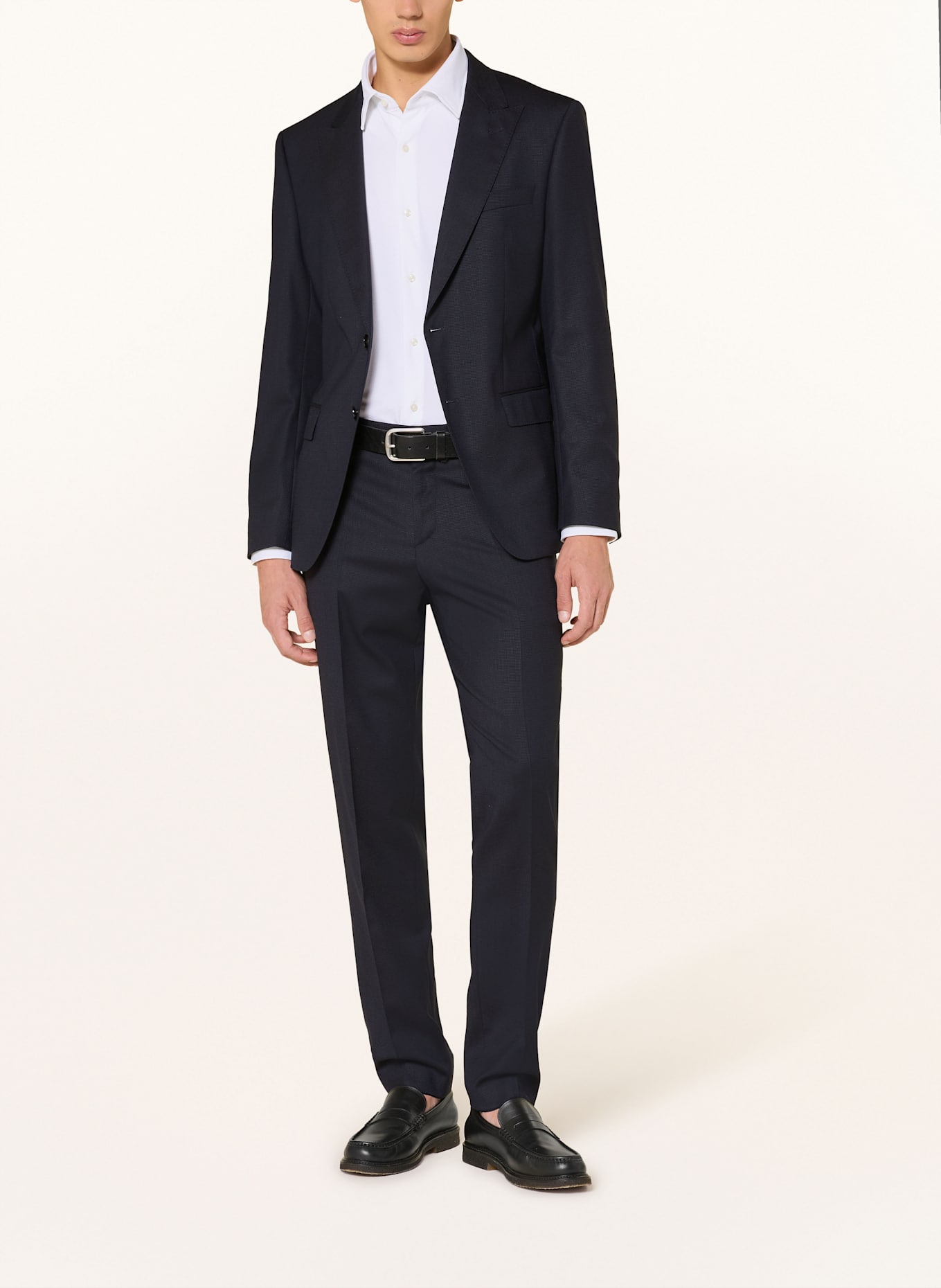 BOSS Jerseyhemd HANK Slim Fit: WEISS