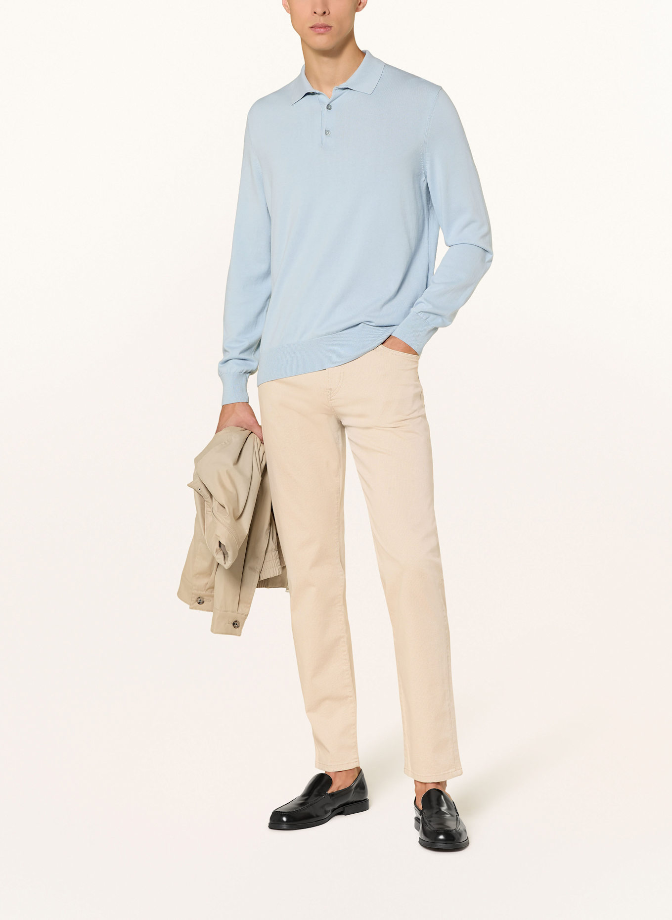 BOSS Hose RE.MAINE Regular Fit: BEIGE