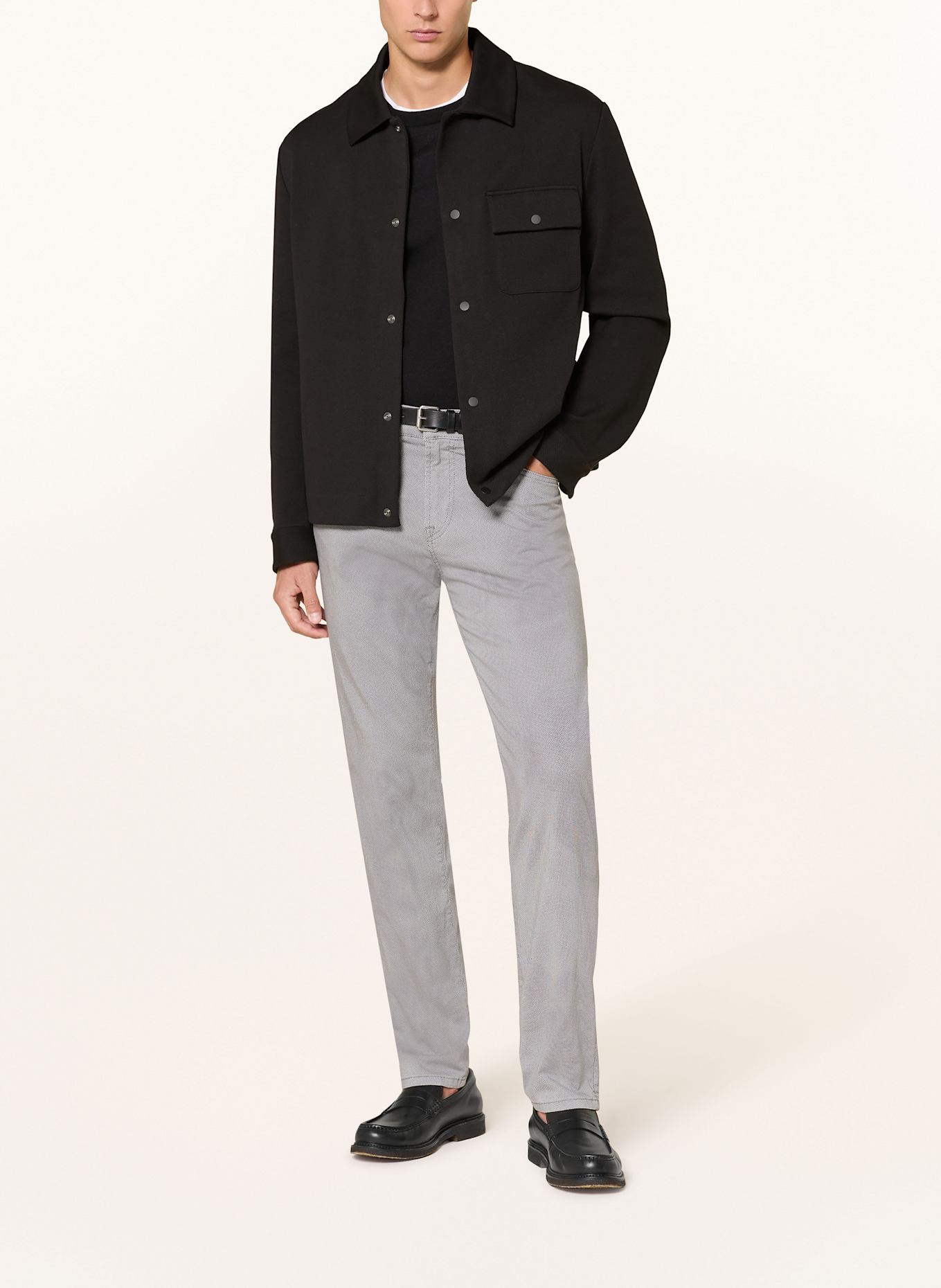 BOSS Hose RE.MAINE Regular Fit: DUNKELBLAU/ WEISS