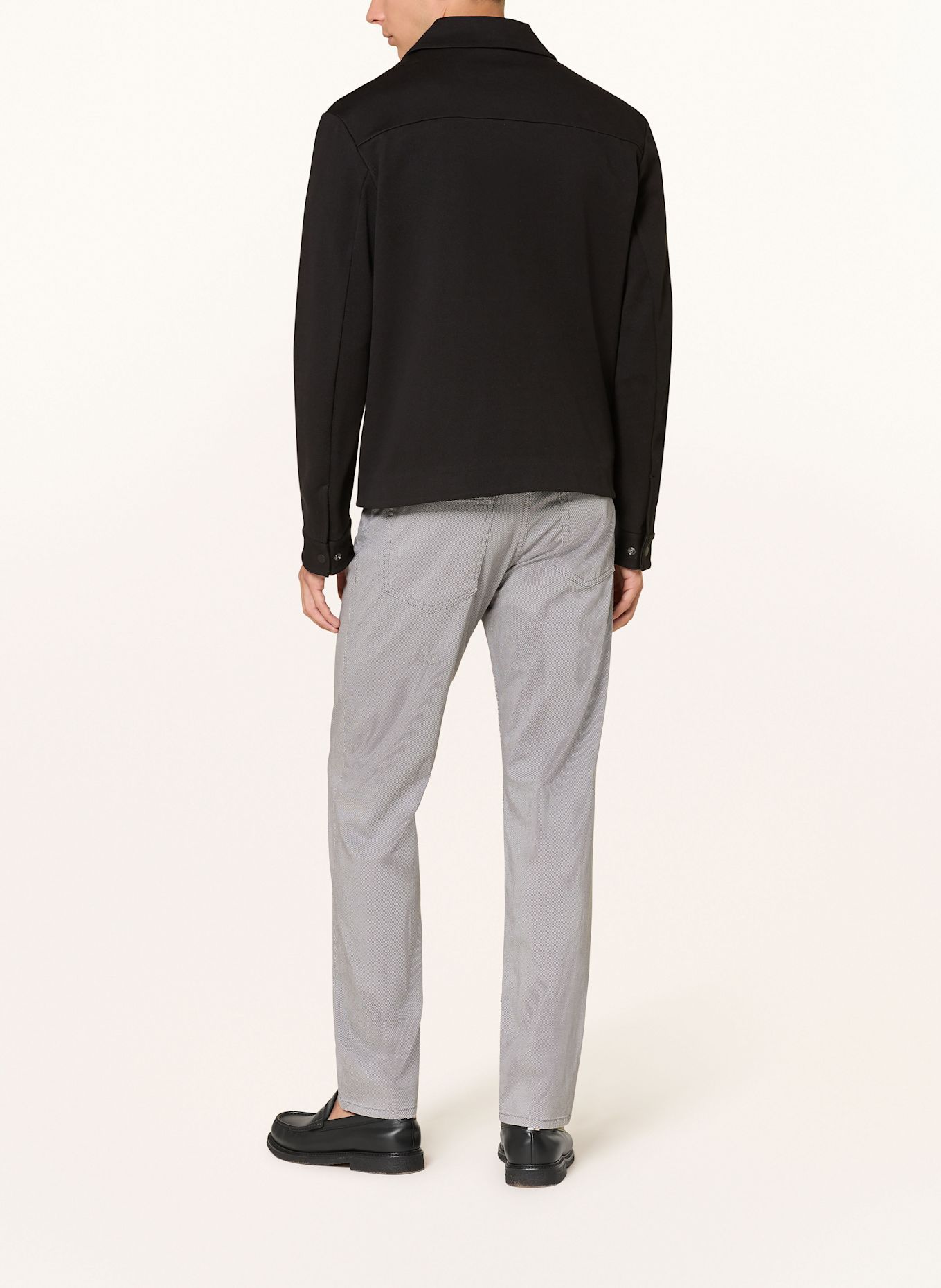 BOSS Hose RE.MAINE Regular Fit: DUNKELBLAU/ WEISS
