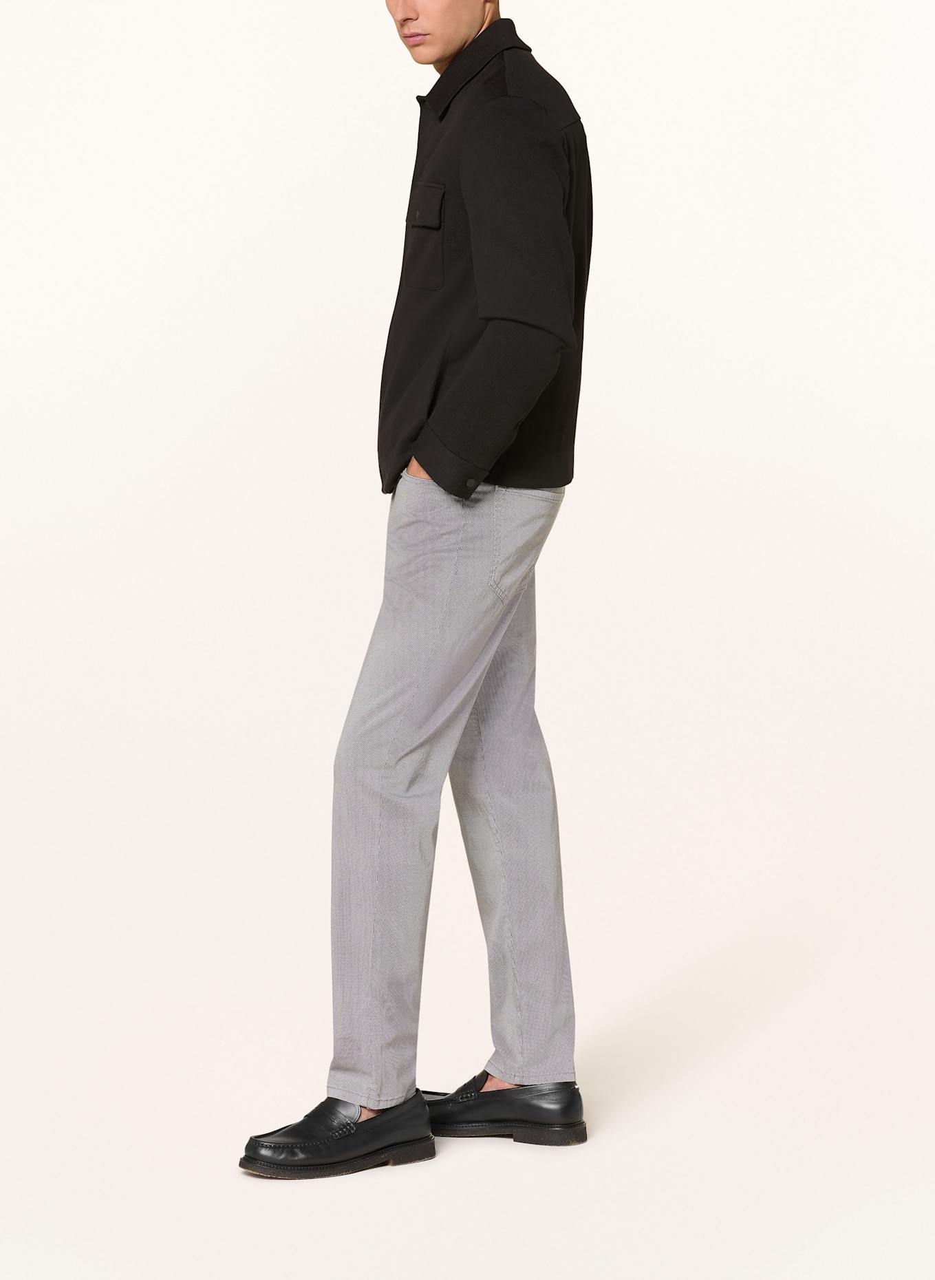 BOSS Hose RE.MAINE Regular Fit: DUNKELBLAU/ WEISS