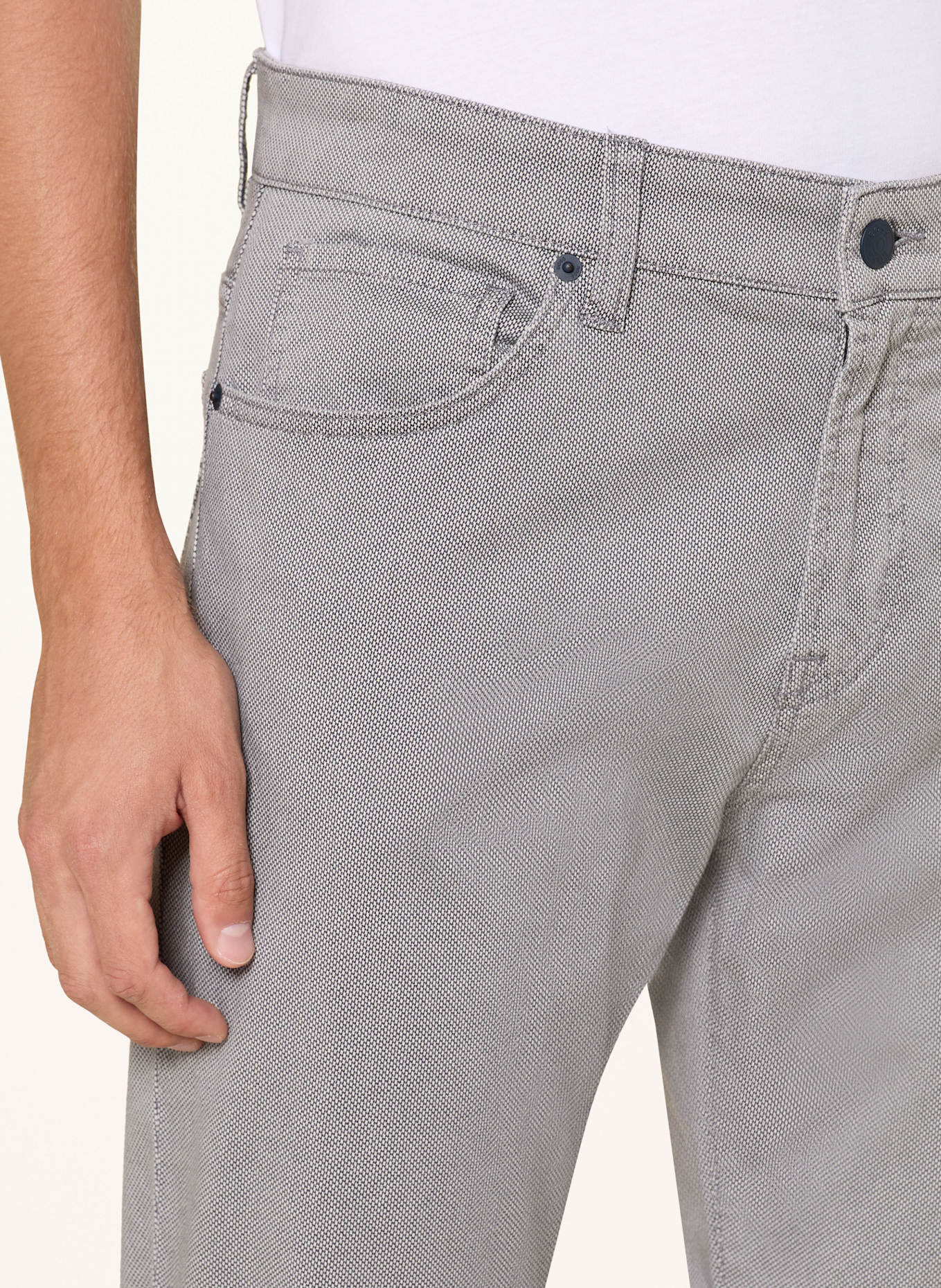 BOSS Hose RE.MAINE Regular Fit: DUNKELBLAU/ WEISS