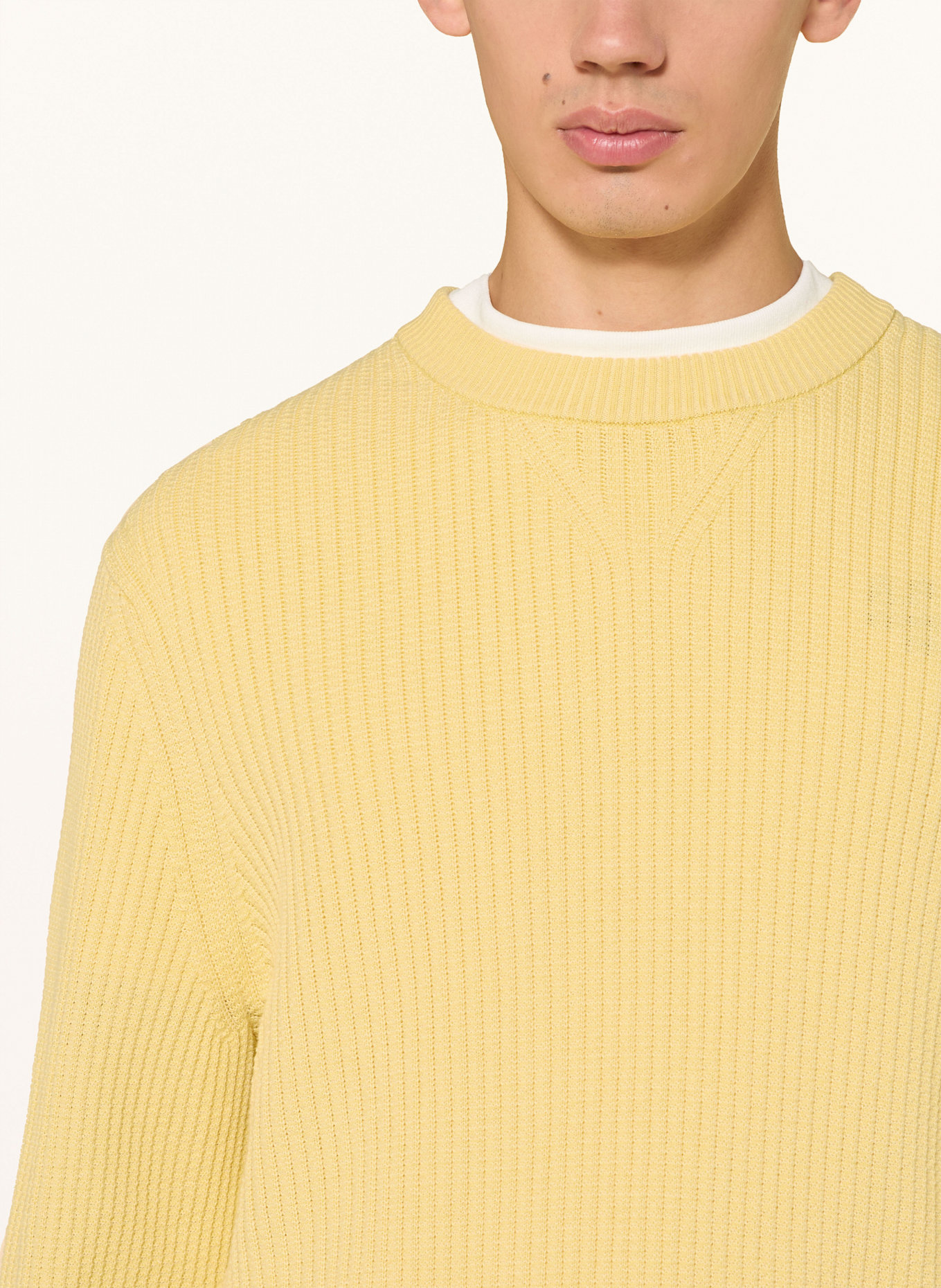 BOSS Pullover APOKKO: GELB