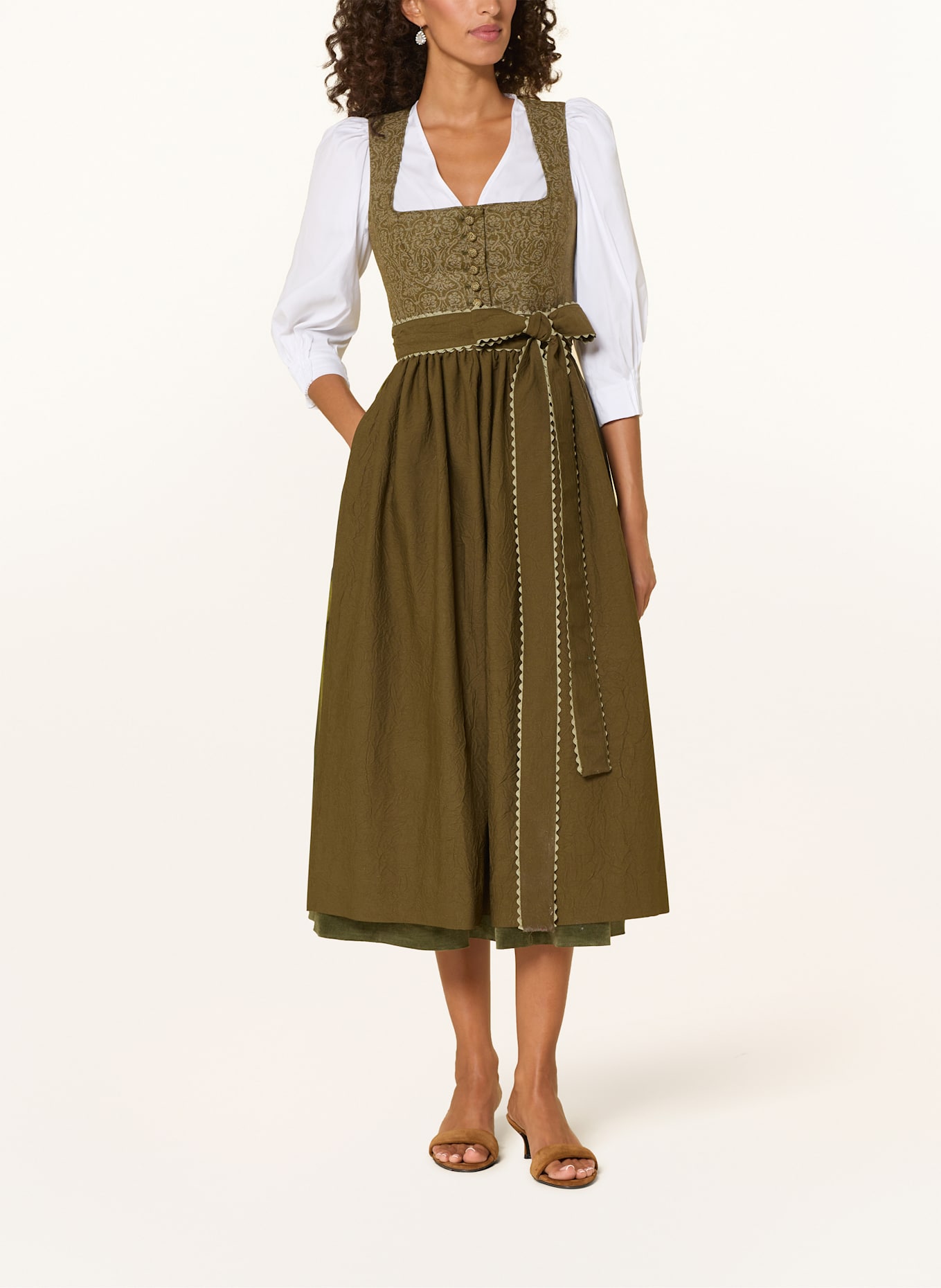 SPORTALM Dirndl halenka: BÍLÁ