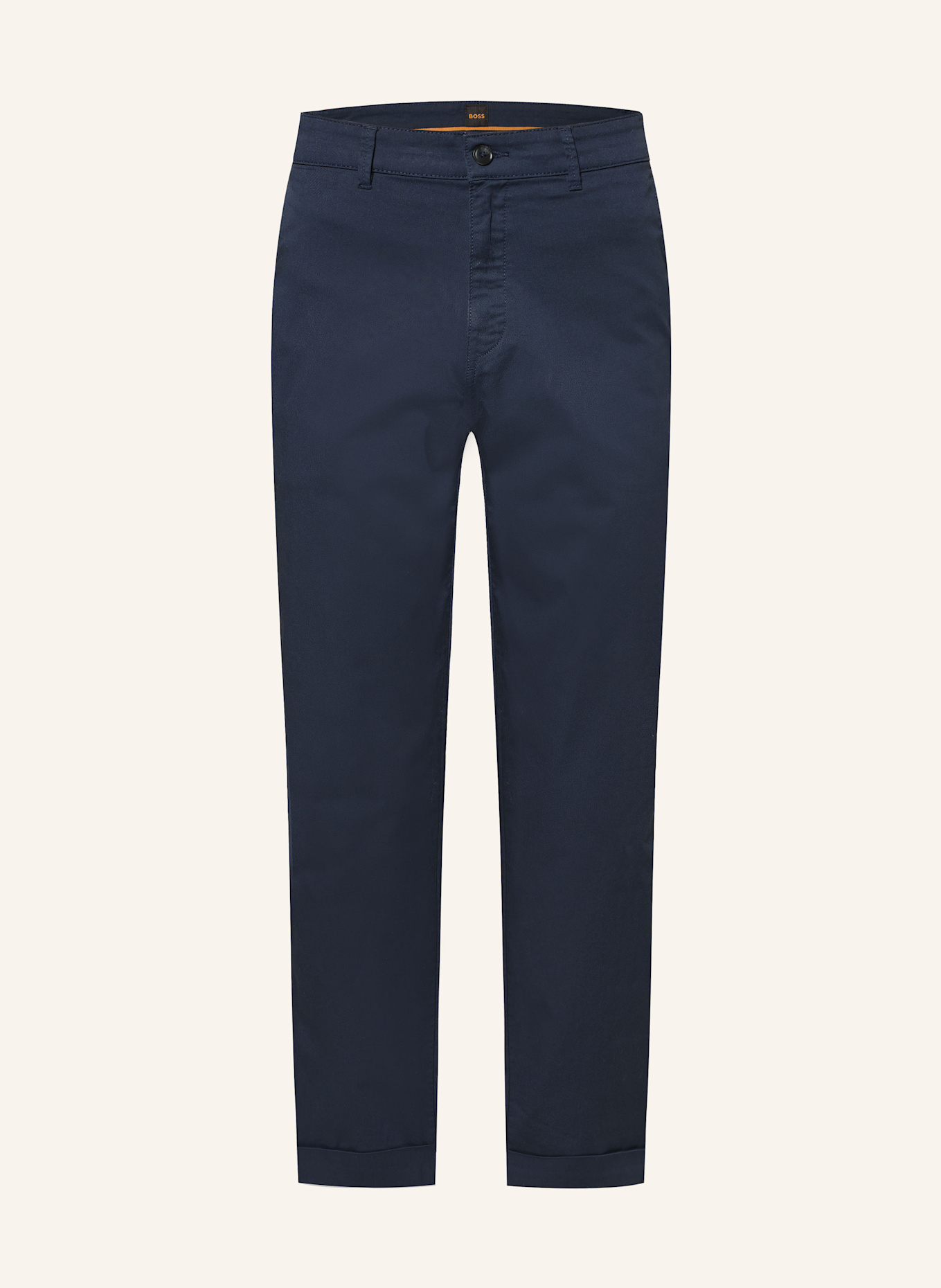 BOSS Chino TURN UP Regular Fit: DUNKELBLAU