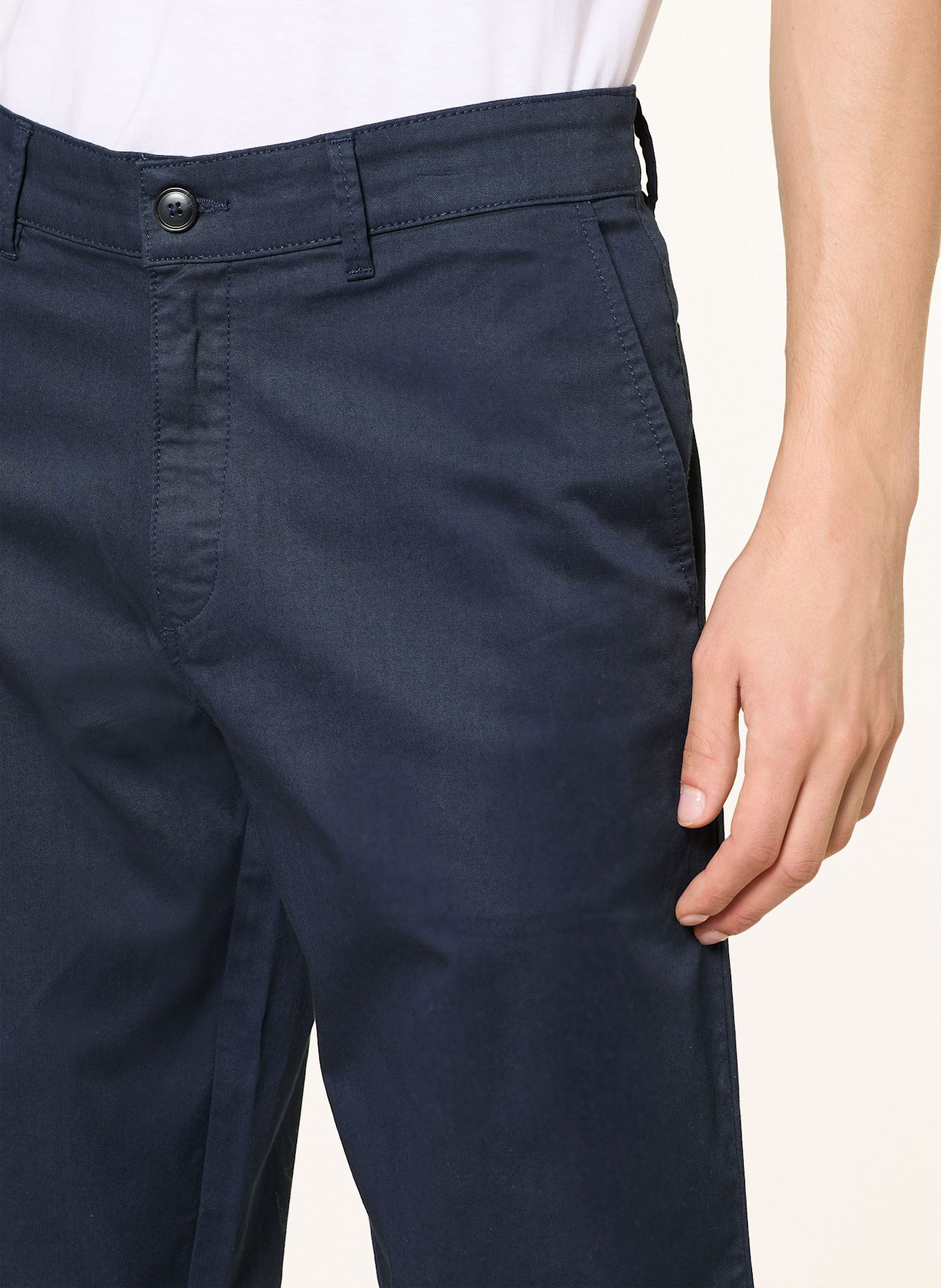 BOSS Chino TURN UP Regular Fit: DUNKELBLAU