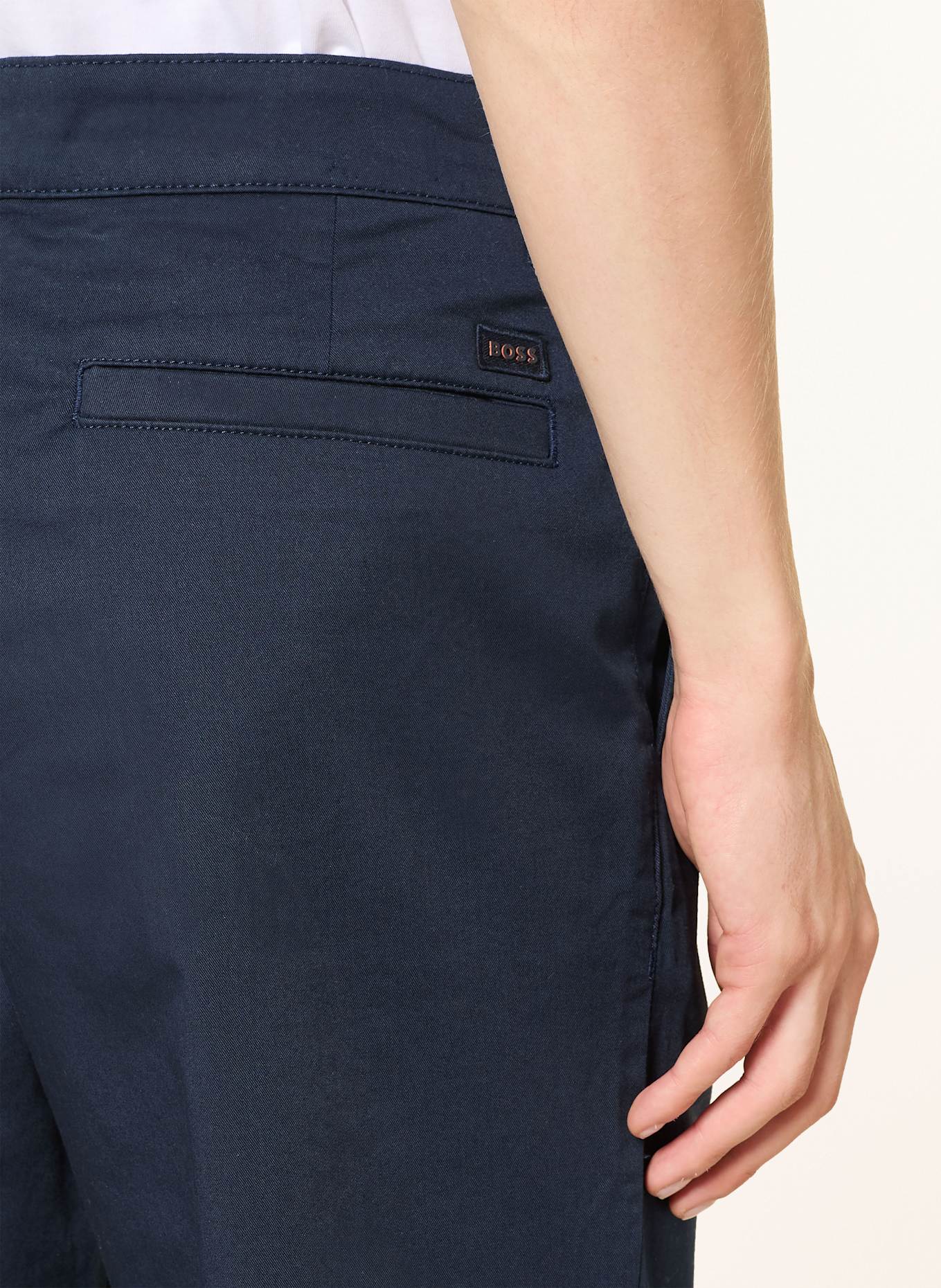 BOSS Chino TURN UP Regular Fit: DUNKELBLAU