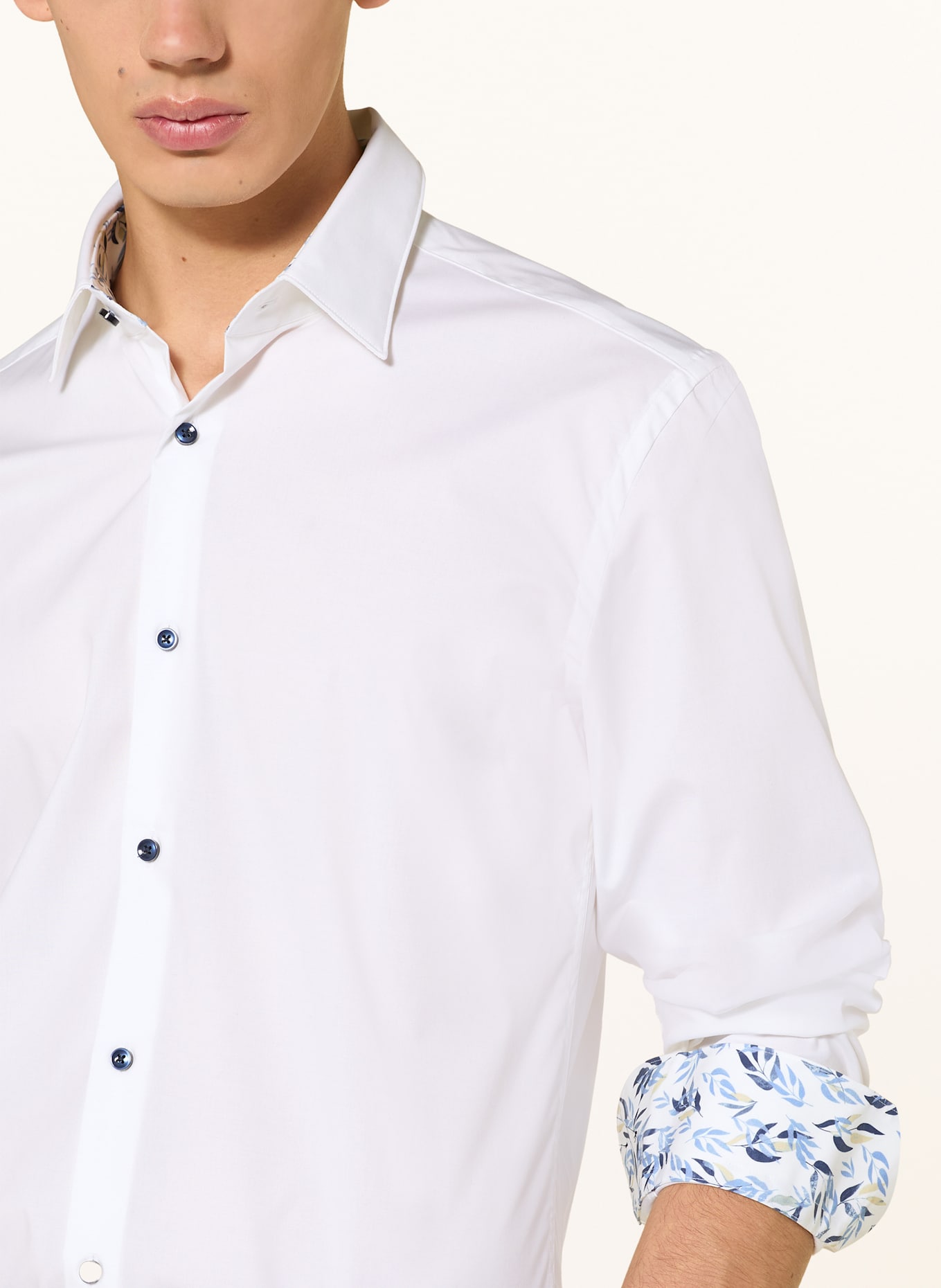 BOSS Hemd H-HANK Slim Fit: WEISS