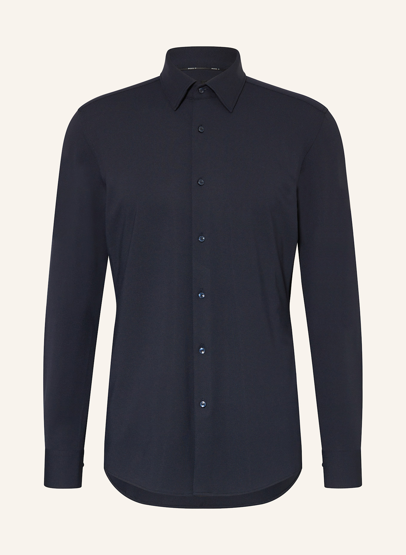 BOSS Jerseyhemd HANK Slim Fit: DUNKELBLAU