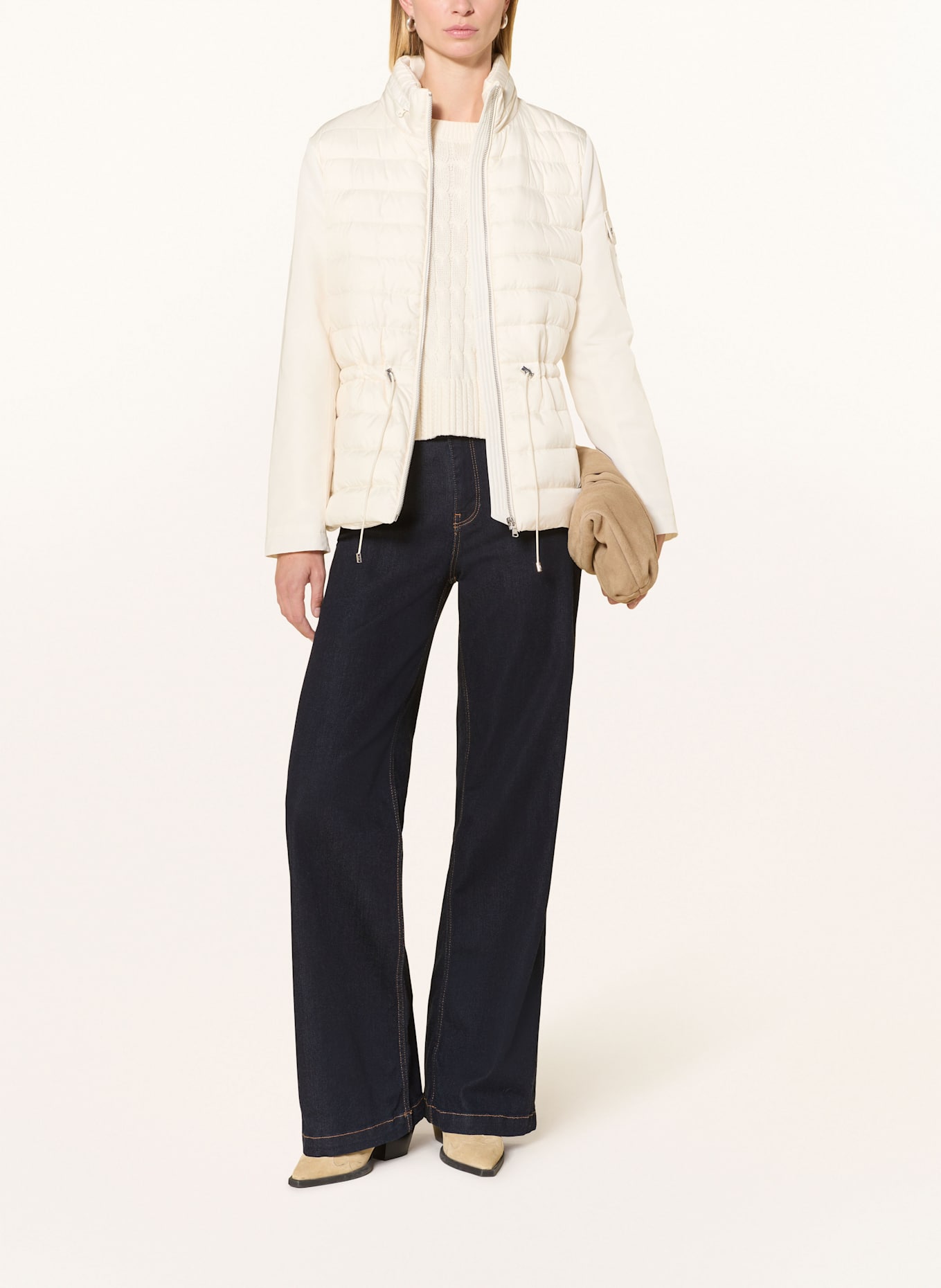 LAUREN RALPH LAUREN Quilted jacket: CREAM