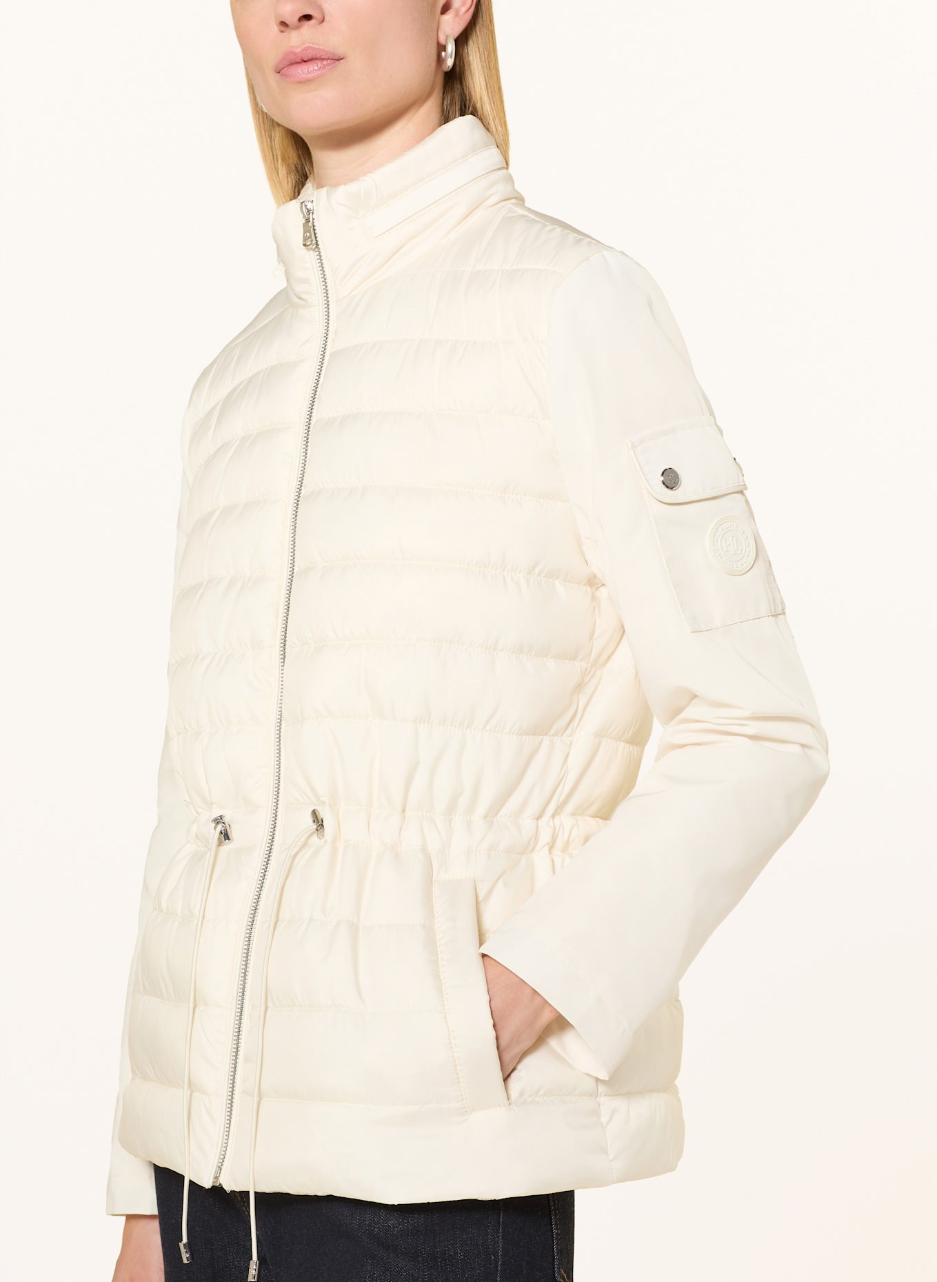LAUREN RALPH LAUREN Quilted jacket: CREAM