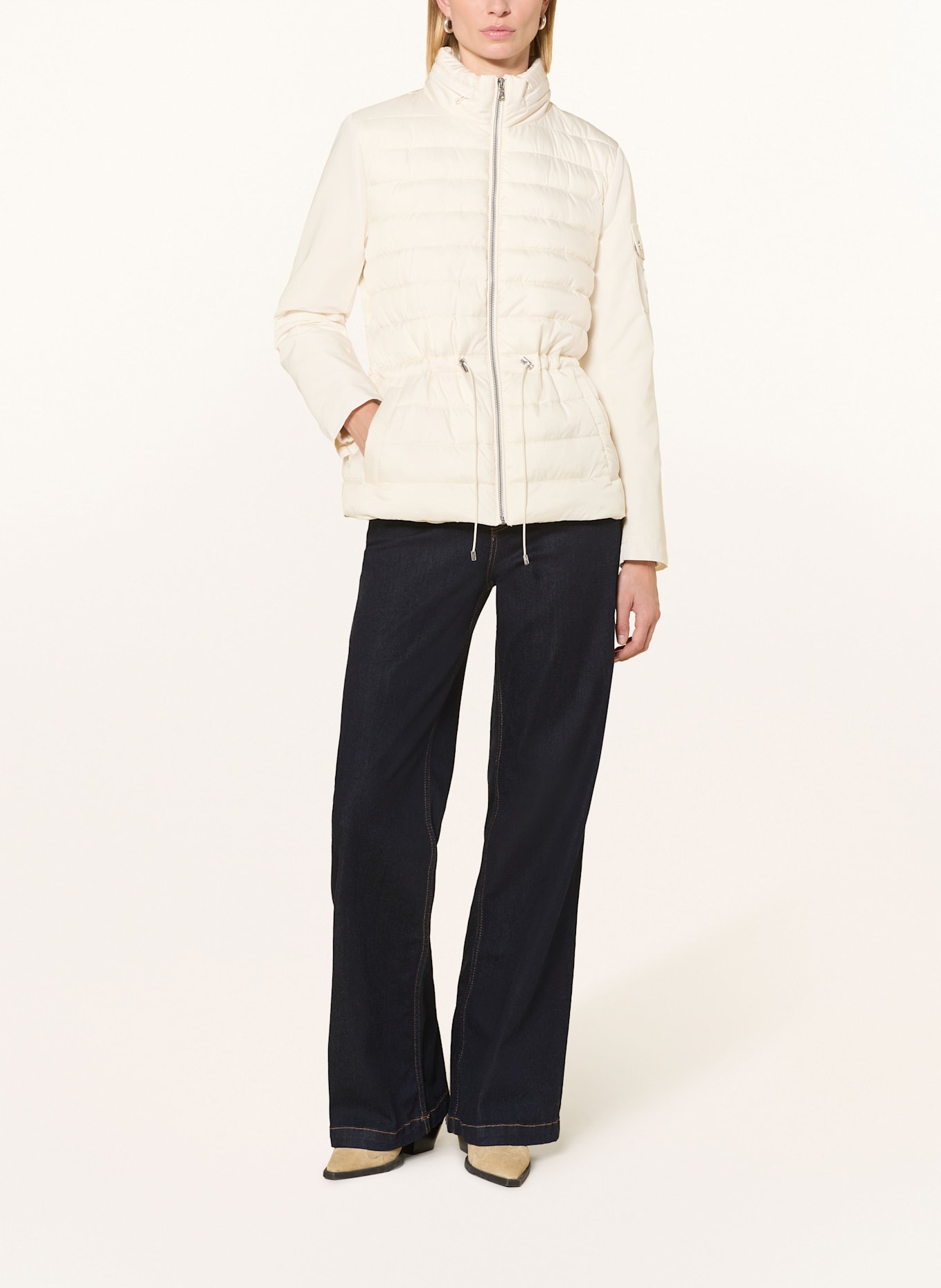 LAUREN RALPH LAUREN Quilted jacket: CREAM
