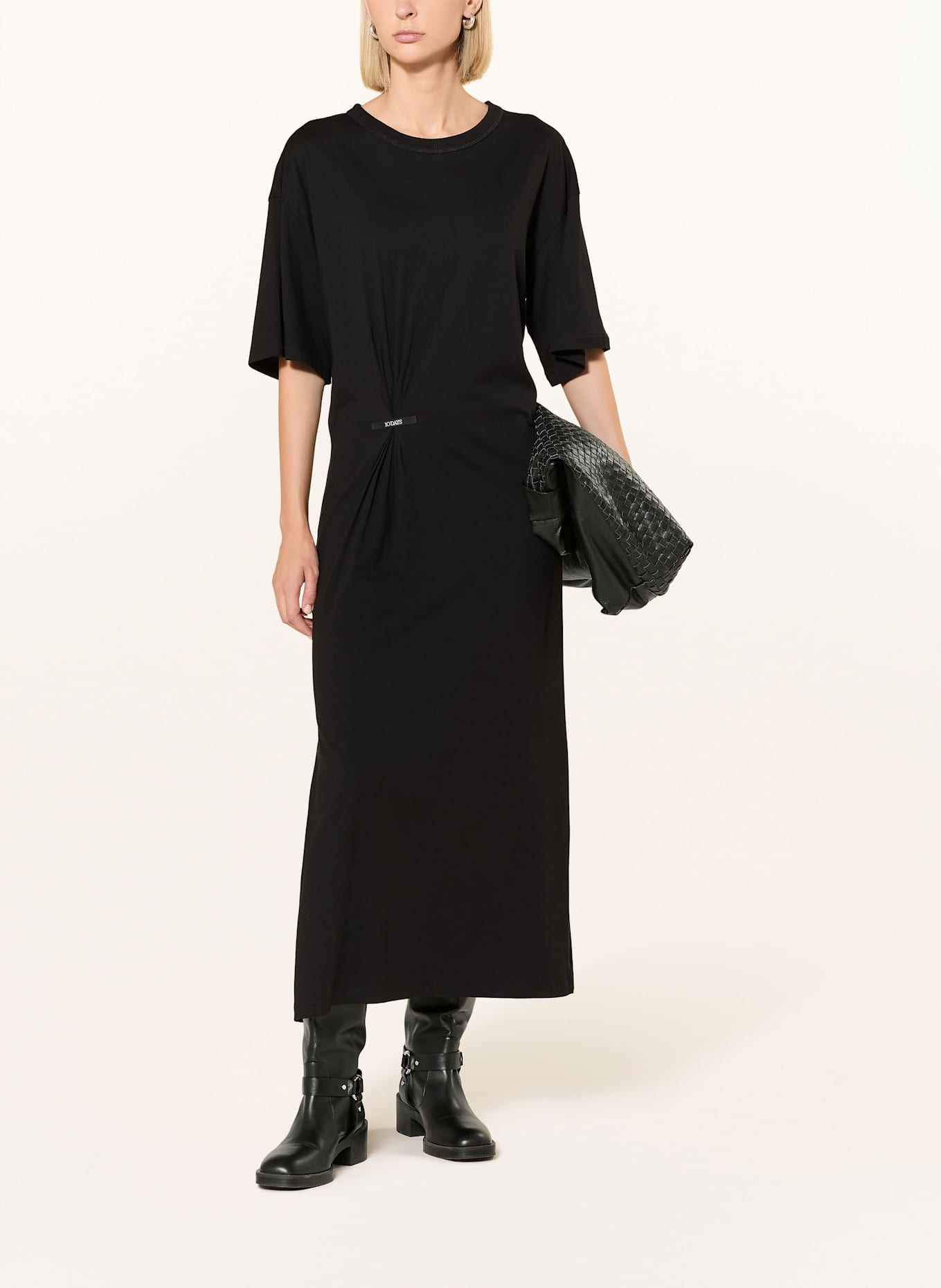 10DAYS Jerseykleid: SCHWARZ