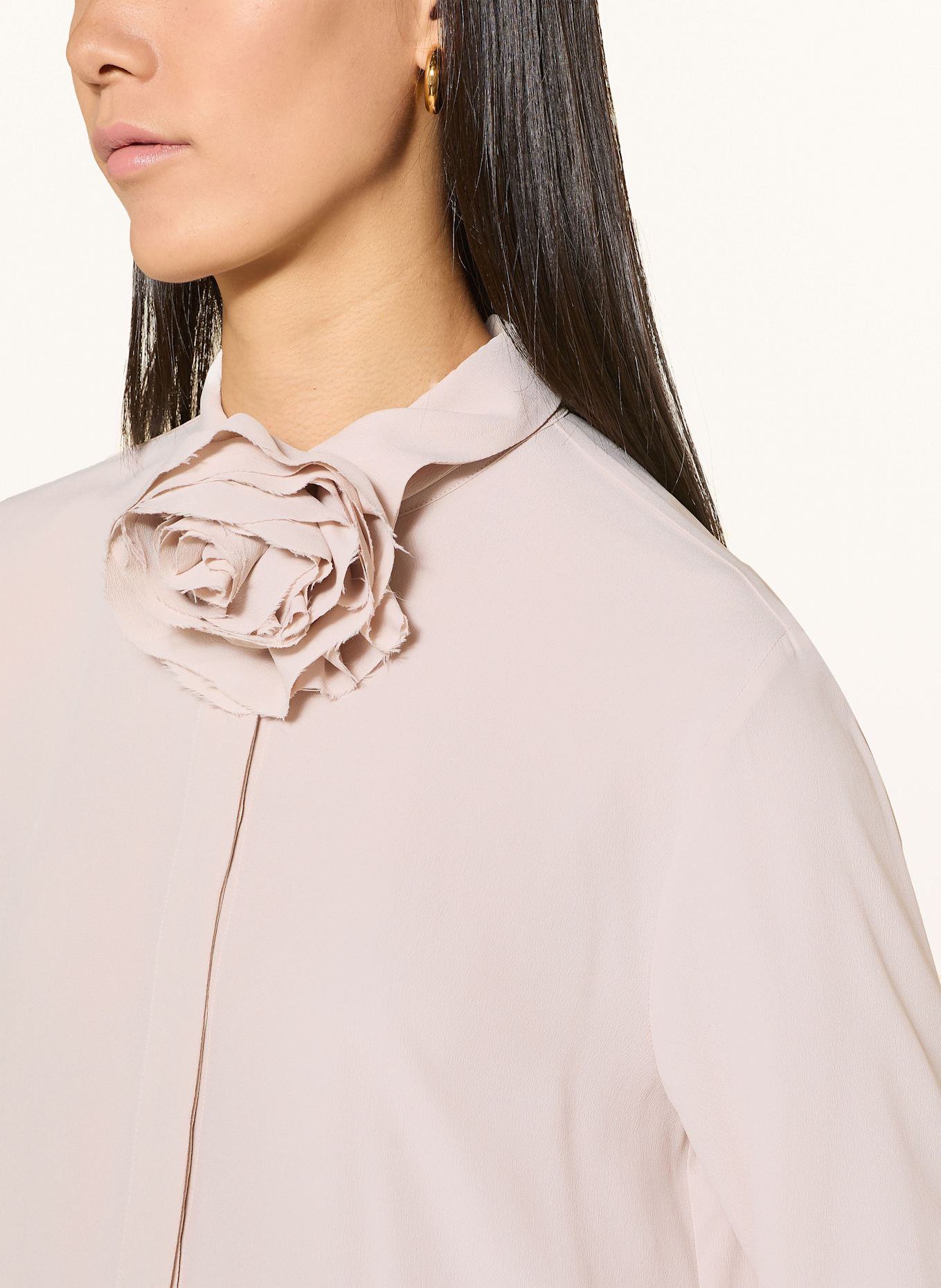 MARELLA Bluse mit abnehmbarer Schluppe: CREME