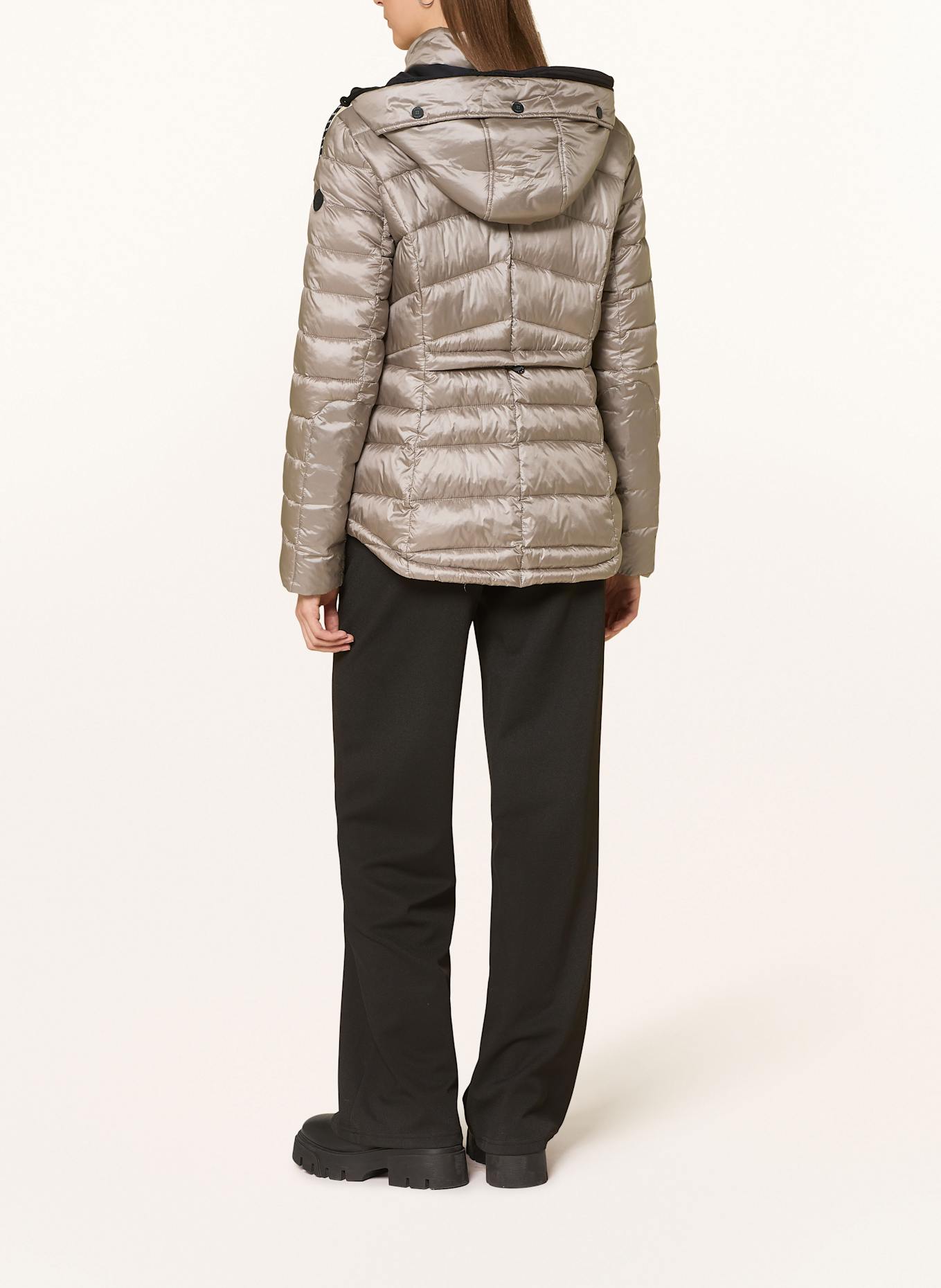 GIL BRET Steppjacke mit abnehmbarer Kapuze: BEIGE