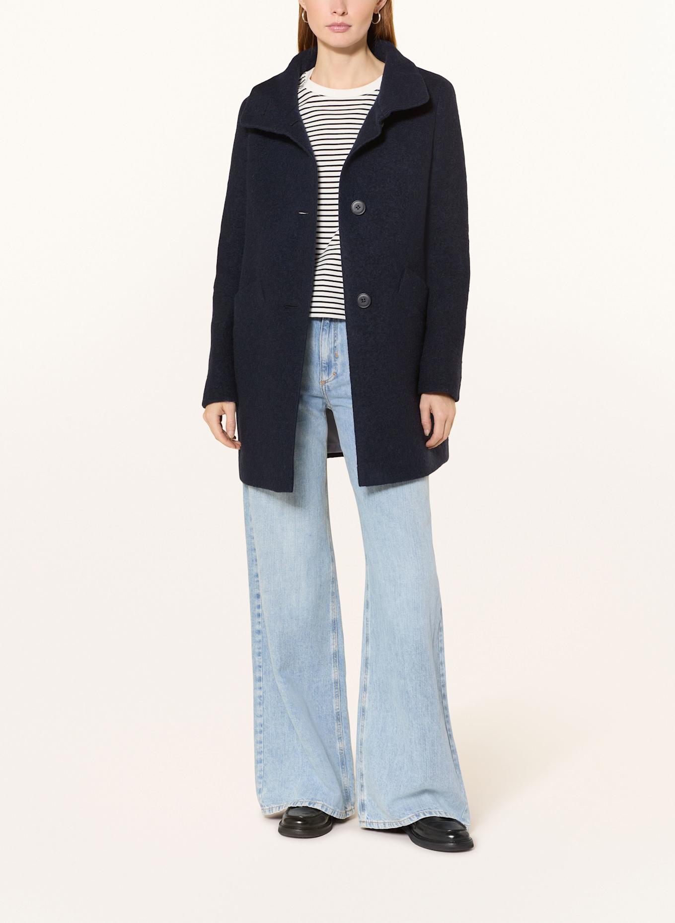 FUCHS SCHMITT Wool coat: DARK BLUE