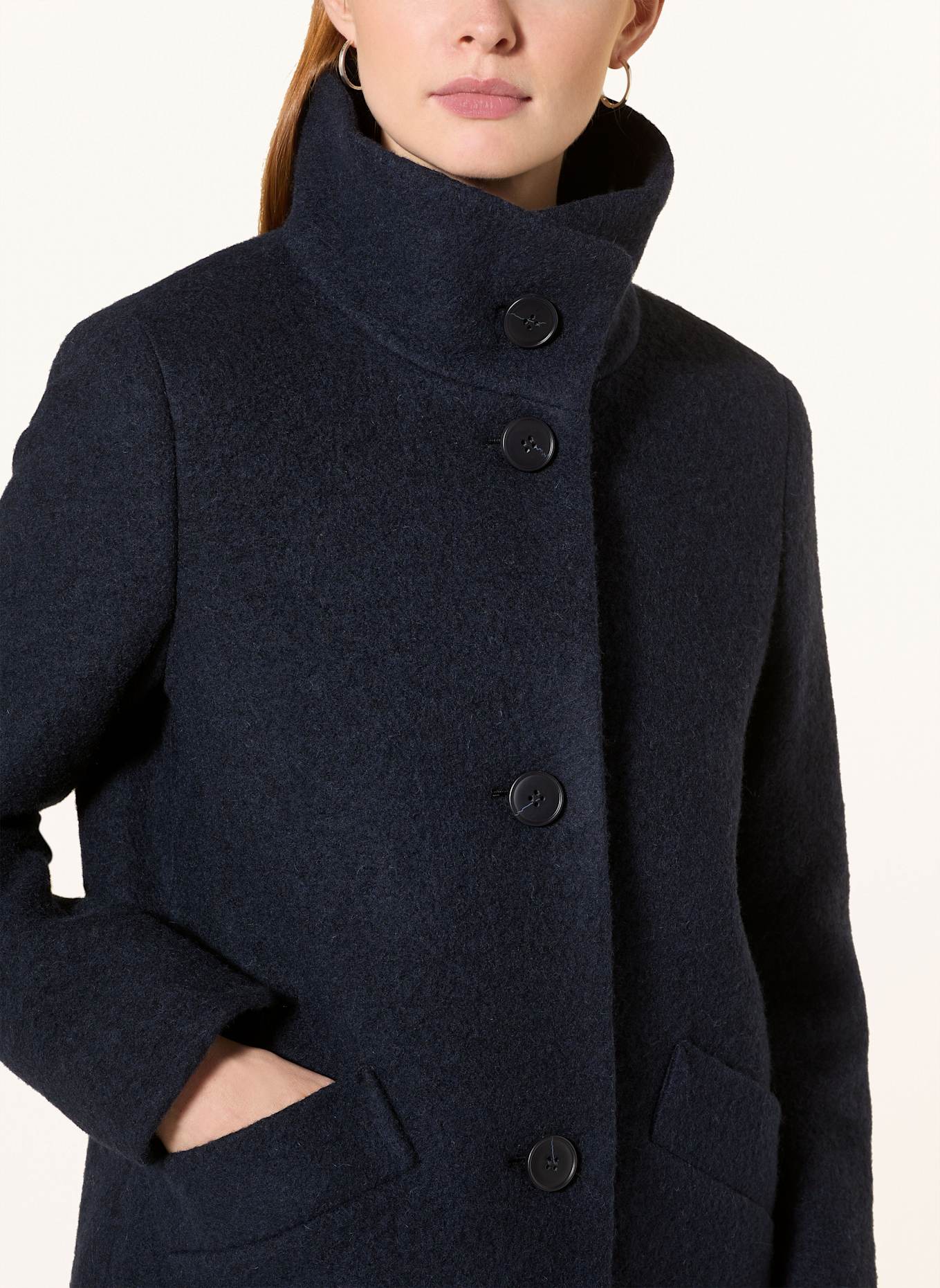 FUCHS SCHMITT Wool coat: DARK BLUE