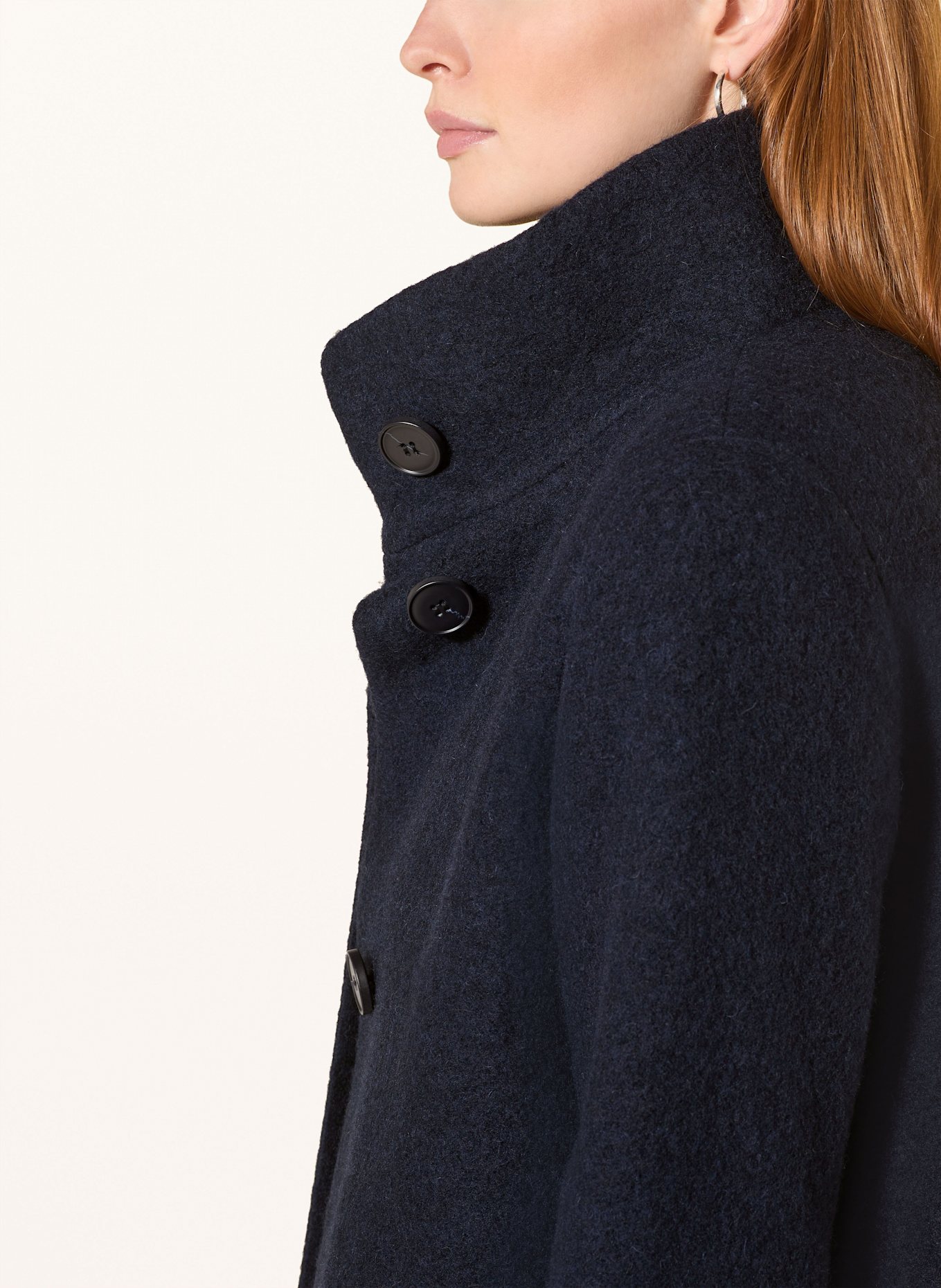 FUCHS SCHMITT Wool coat: DARK BLUE