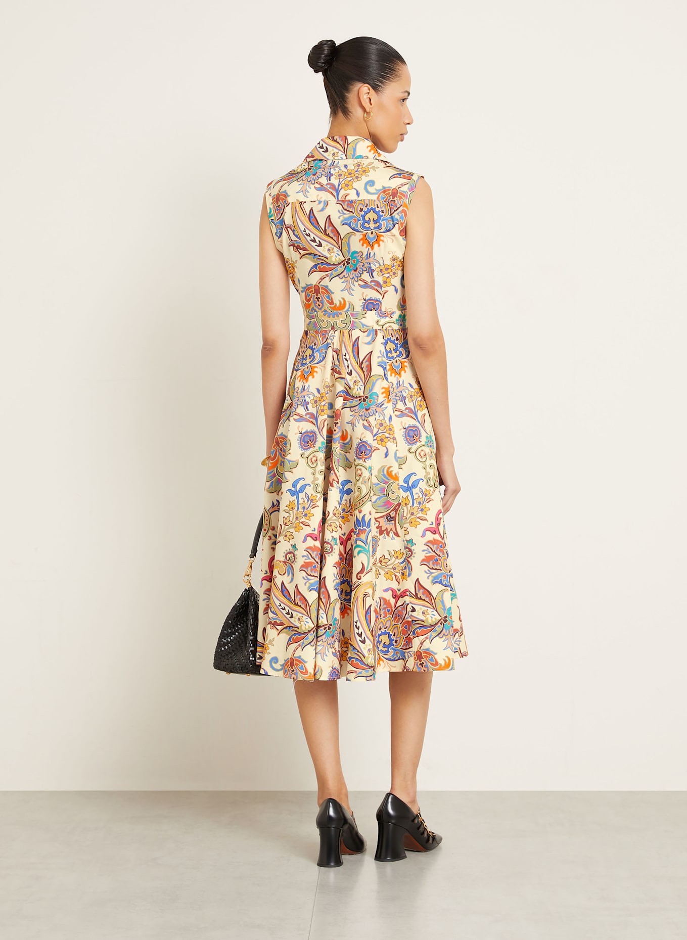 ETRO Kleid: HELLGELB / ORANGE / GRÜN