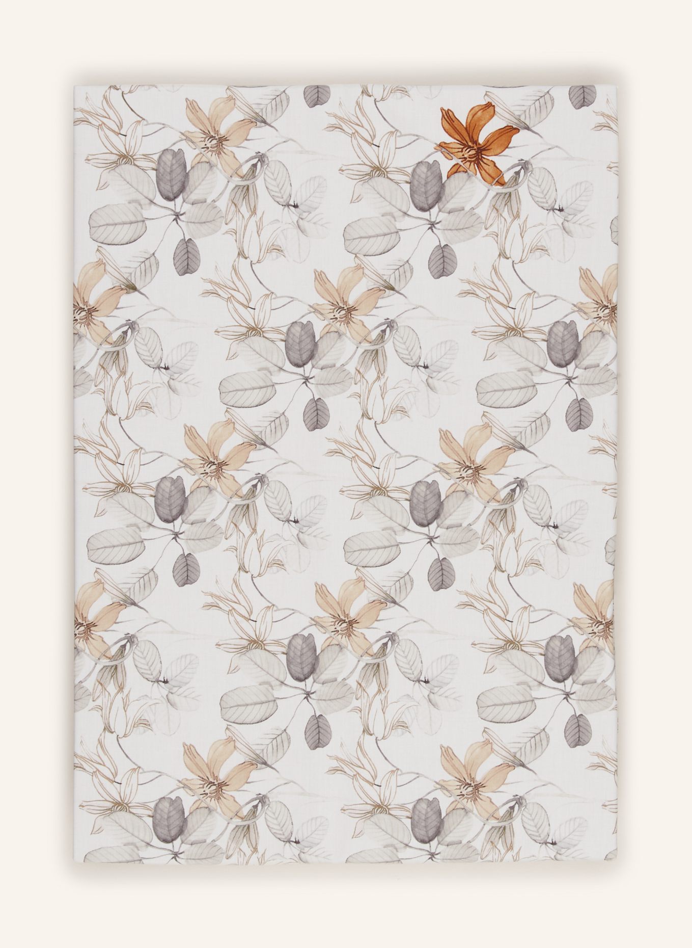 FAZZINI Bettbezug PALAZZINA LIBERTY zum Wenden: WEISS / GRAU / HELLBRAUN