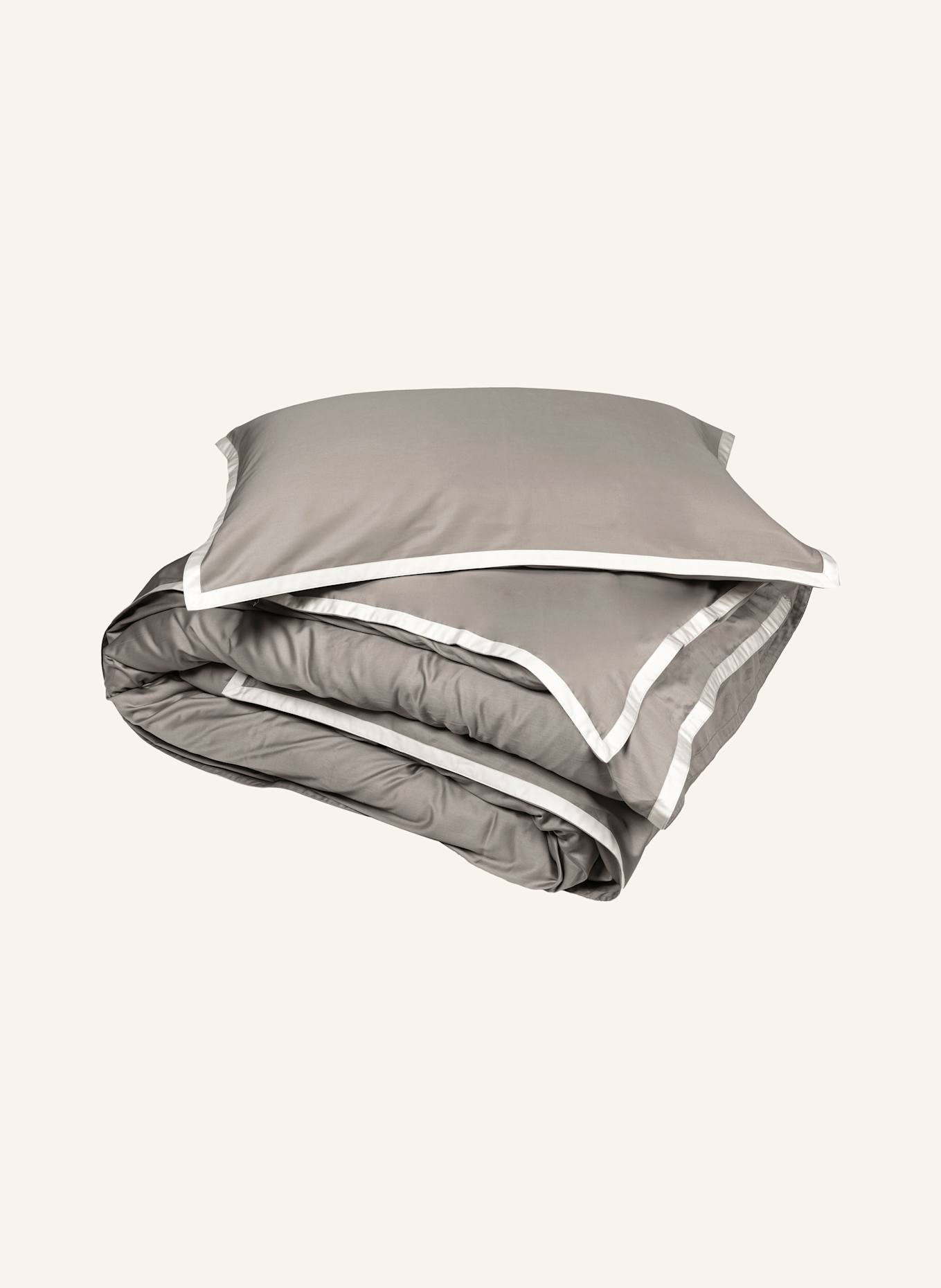 FAZZINI Bettbezug HELLEN: GRIGIO MEDIO+BIANCO