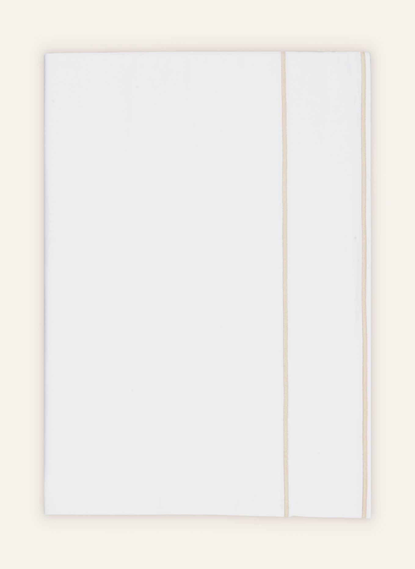 FAZZINI Bettbezug ISOLA: WEISS / HELLBRAUN