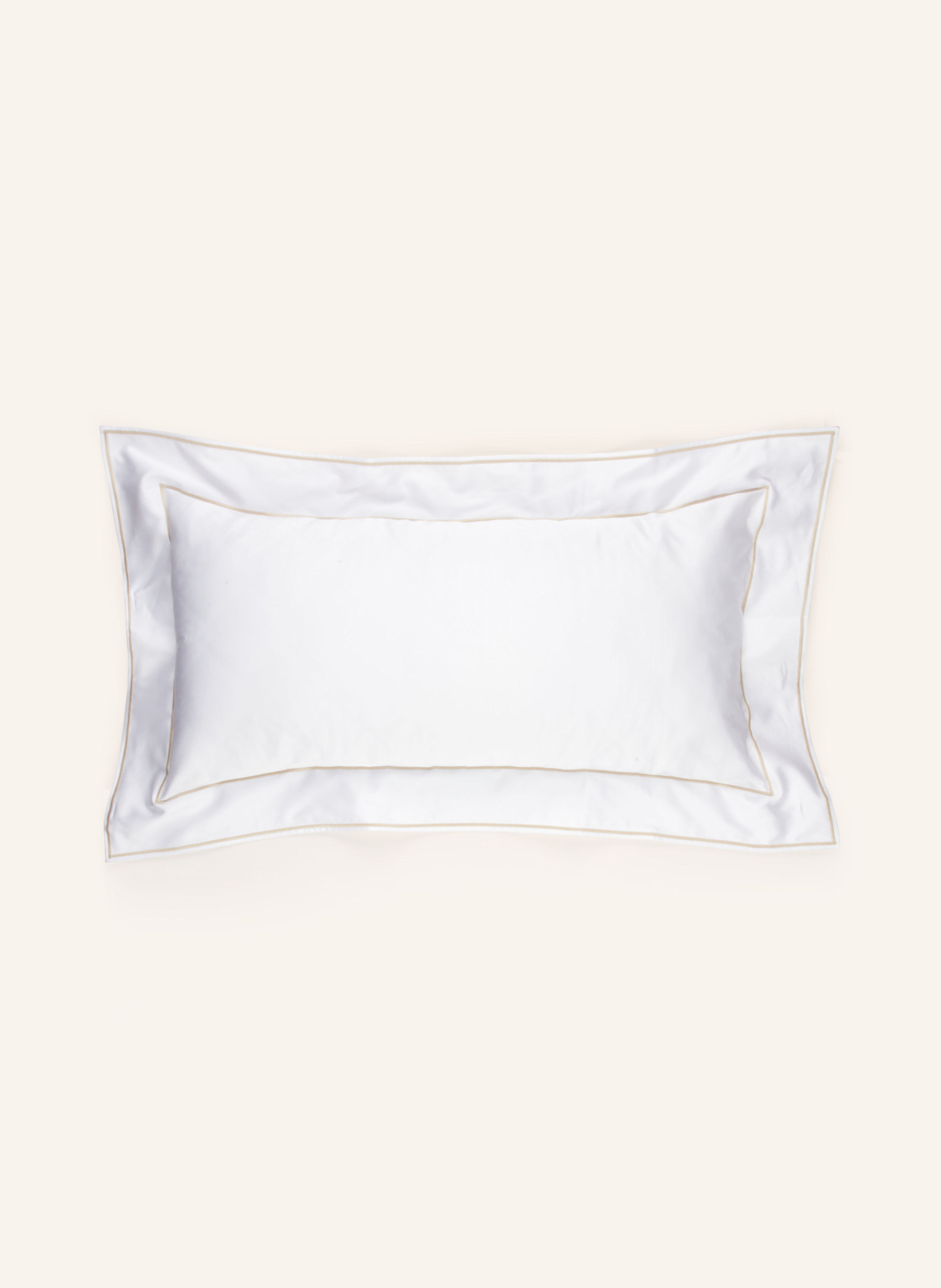 FAZZINI Kissenbezug ISOLA: WEISS / HELLBRAUN