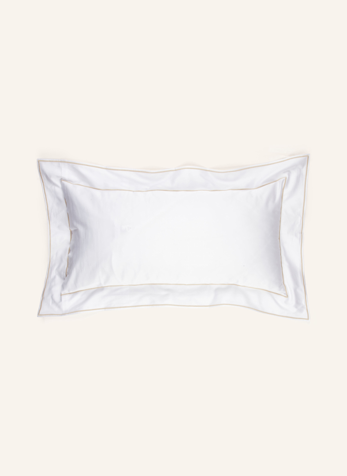 FAZZINI Kissenbezug ISOLA: WEISS / HELLBRAUN