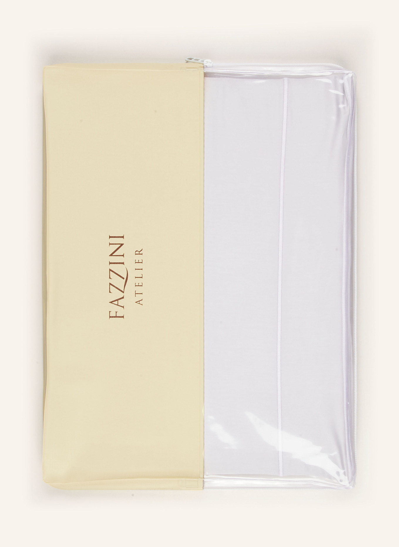 FAZZINI Bettbezug ISOLA: GRAU / WEISS