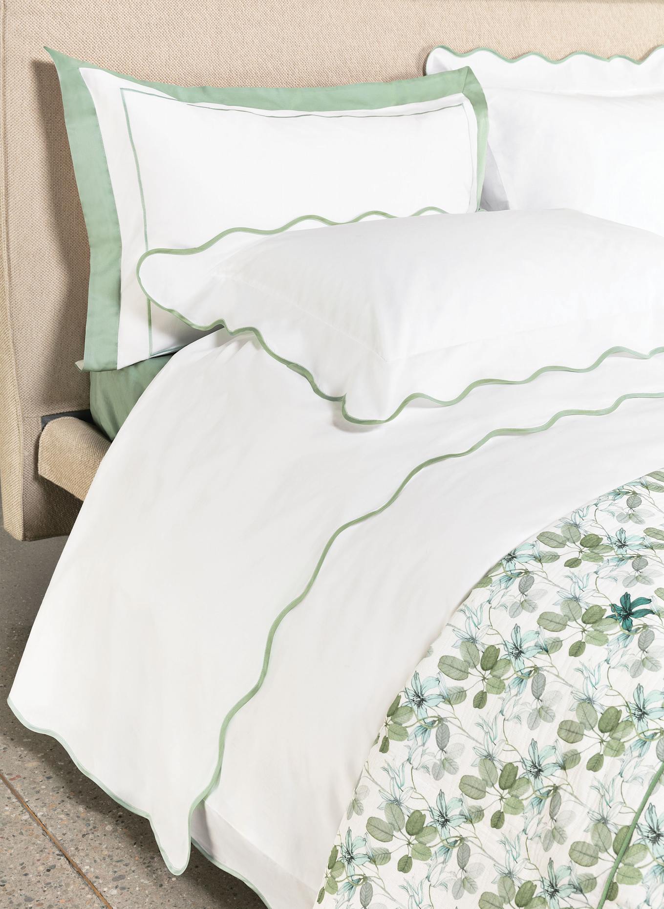 FAZZINI Bettbezug PALAZZINA LIBERTY zum Wenden: GRÜN / MINT / WEISS