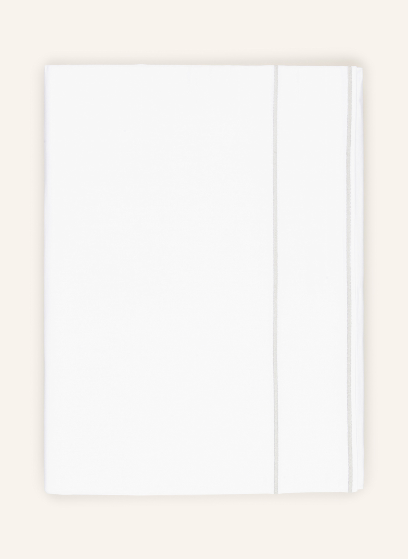 FAZZINI Bettbezug ISOLA: WEISS / GRAU