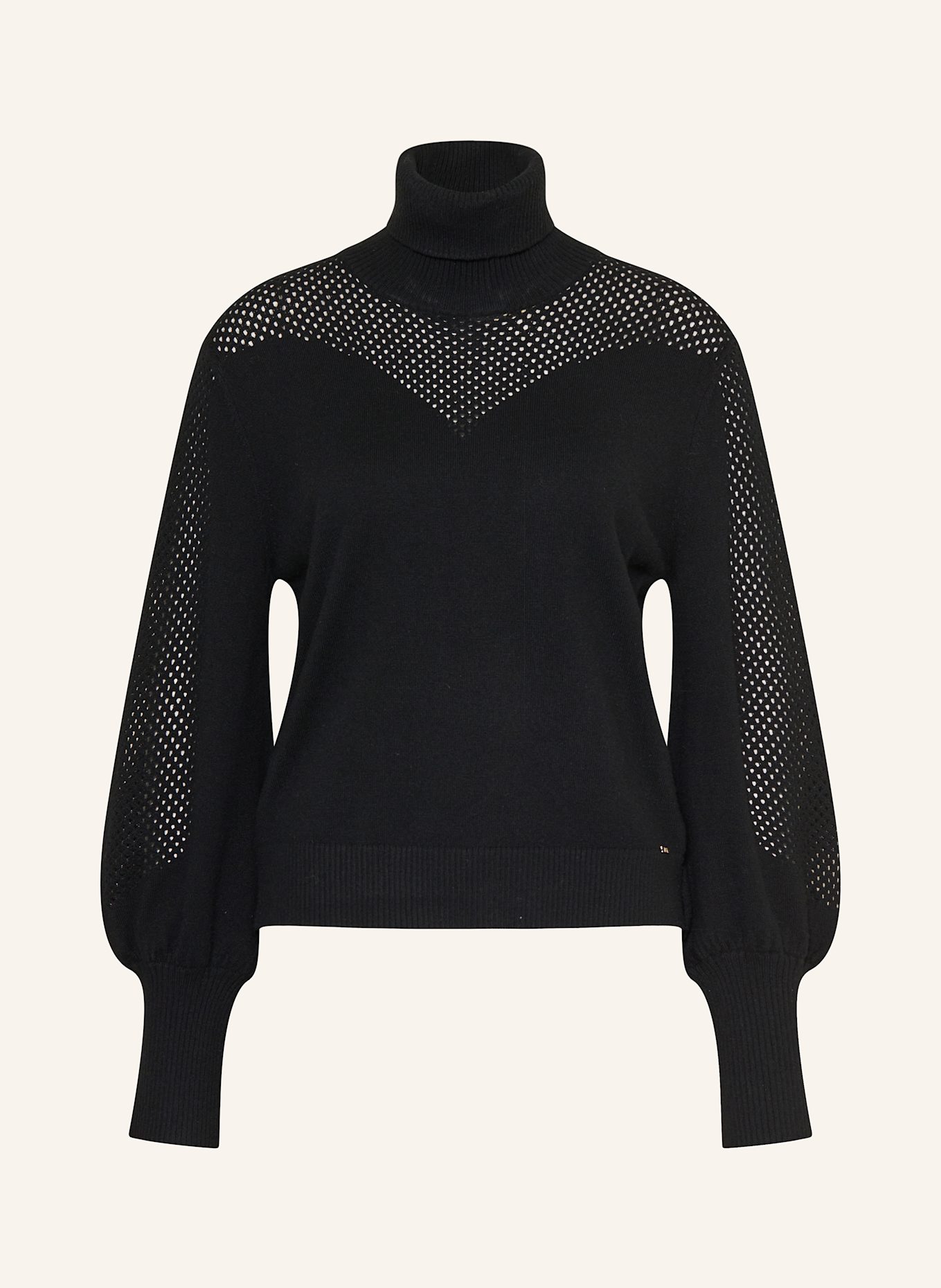 IVI collection Rollkragenpullover: SCHWARZ