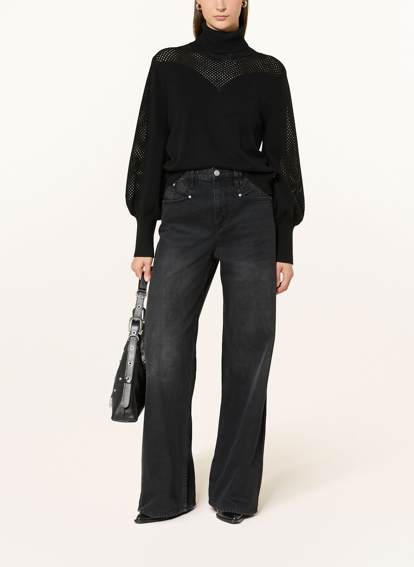 IVI collection Rollkragenpullover: SCHWARZ