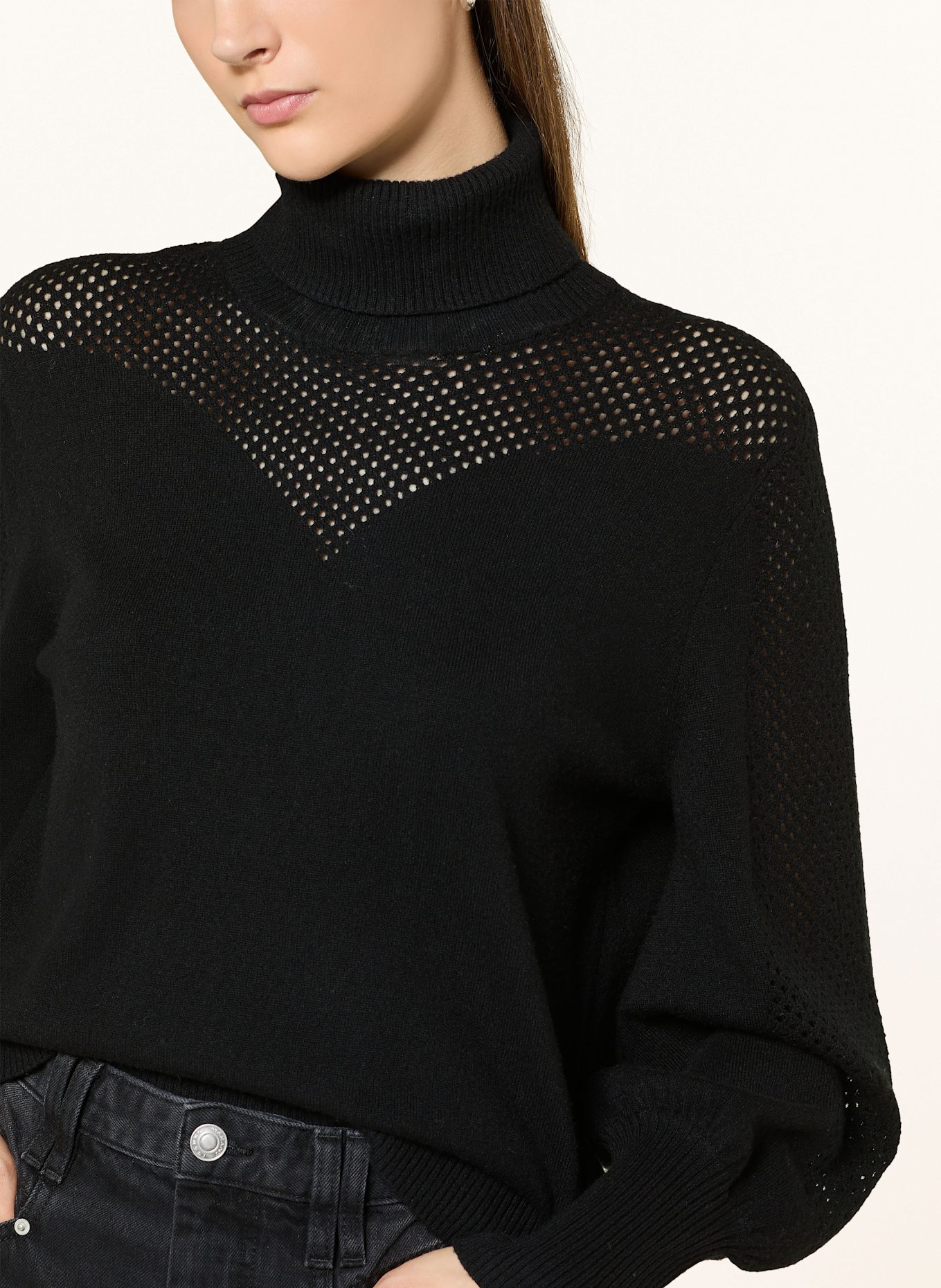 IVI collection Rollkragenpullover: SCHWARZ