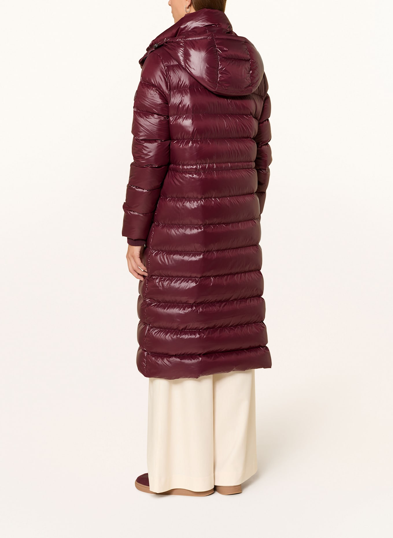 TOMMY HILFIGER Daunenmantel mit abnehmbarer Kapuze: DUNKELROT