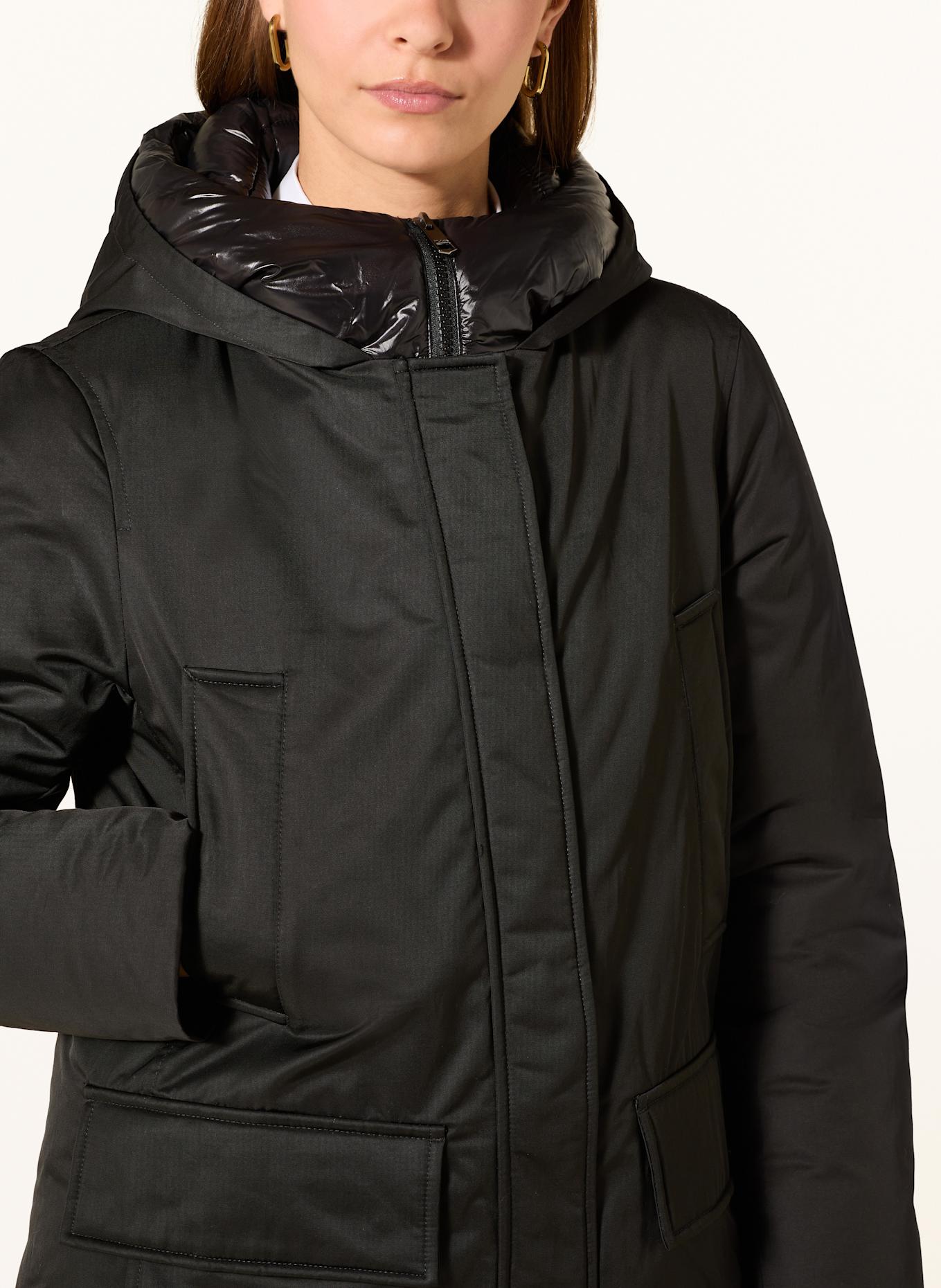 TOMMY HILFIGER Parka: SCHWARZ