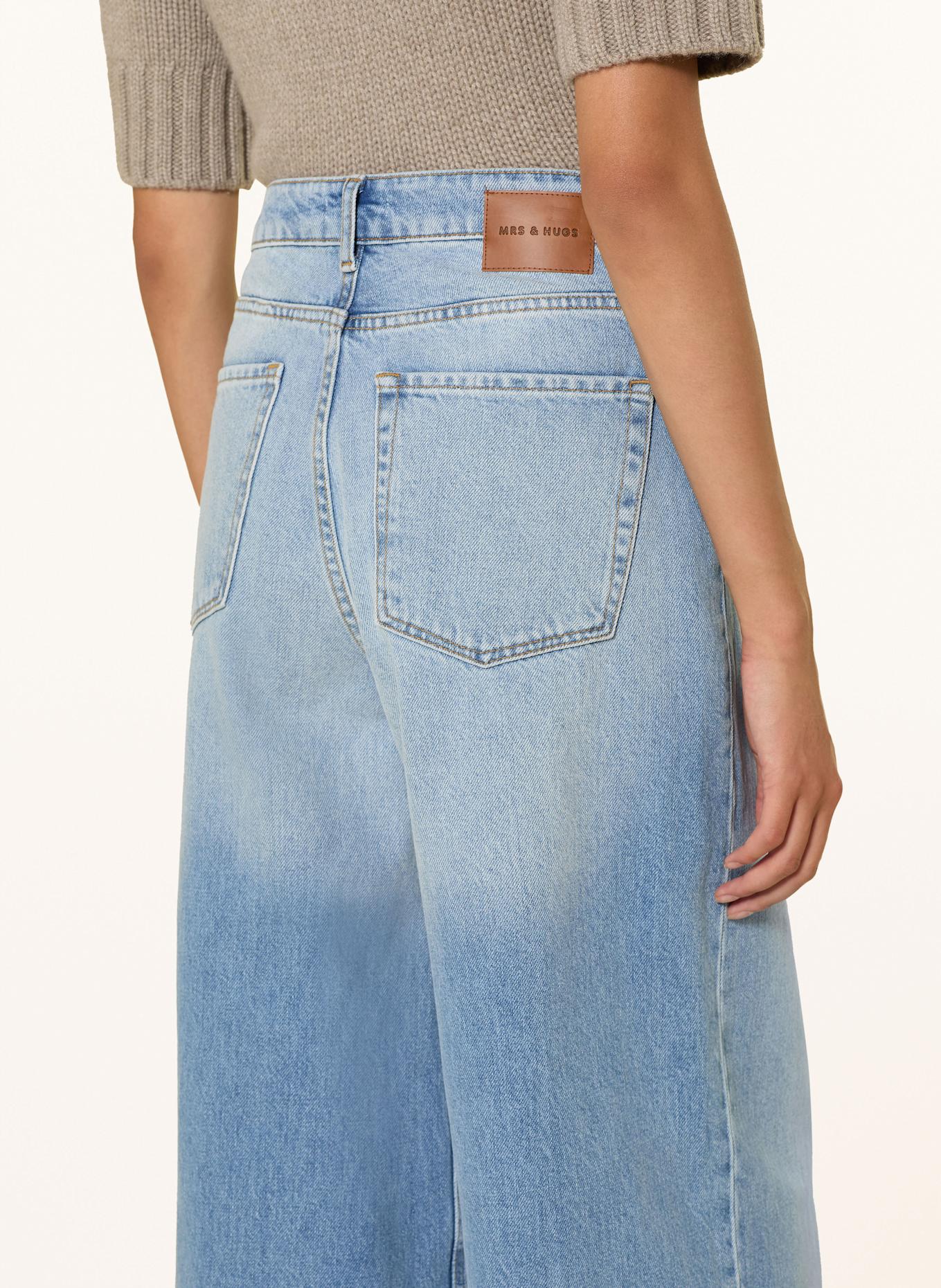 MRS & HUGS Straight jeans: MID BLUE