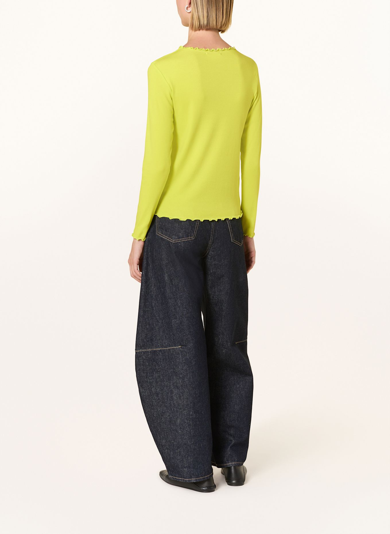 CARTOON T-shirt à manches longues: JAUNE FLUO